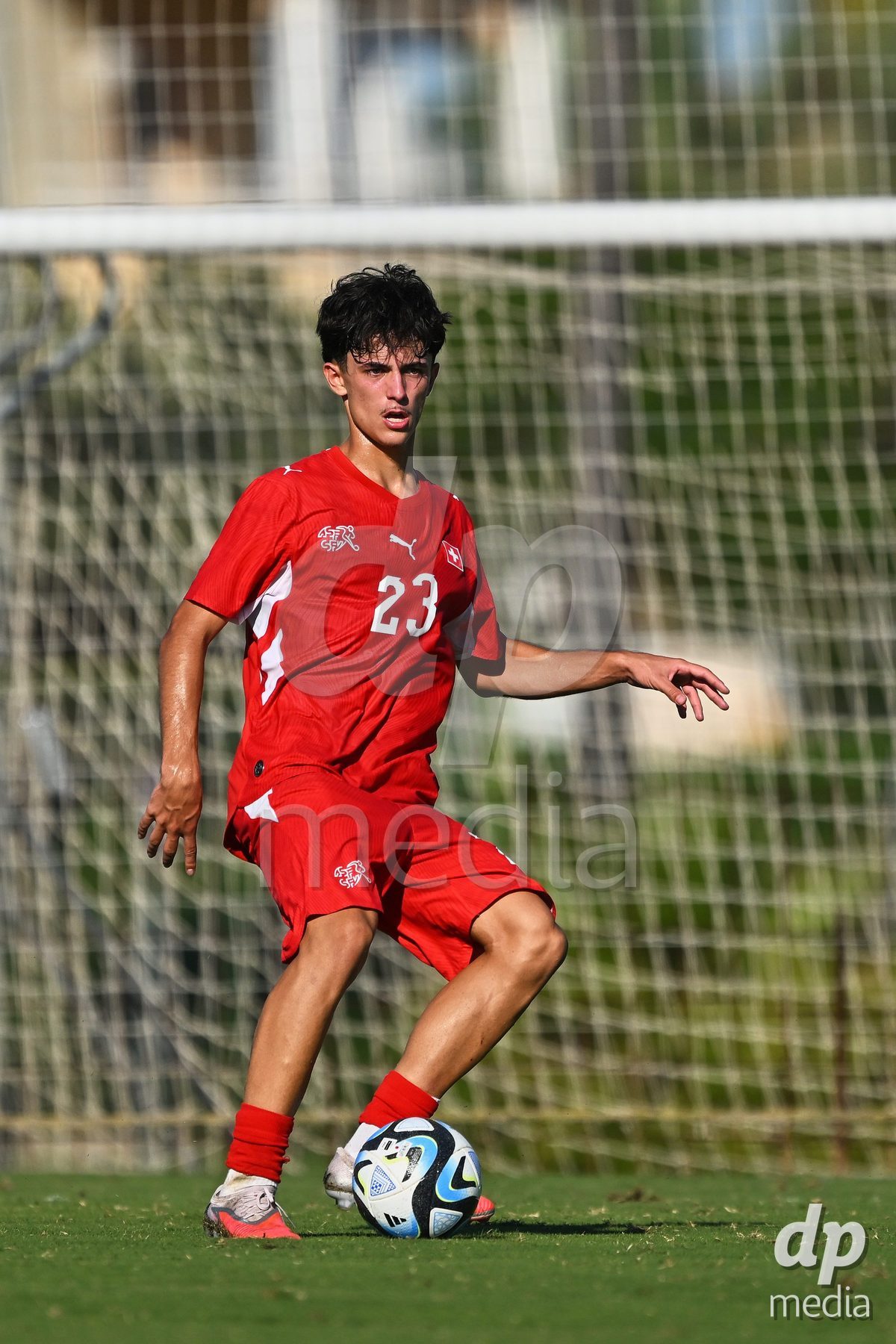 OLIVA NOVA, SPAIN - SEPTEMBER 25: Romeo Mijic of Switzerland during the International Friendly match between Northern Ireland U17 and Switzerland U17 at Oliva Nova Sports Center on September 25, 2026 in Oliva Nova, Spain.