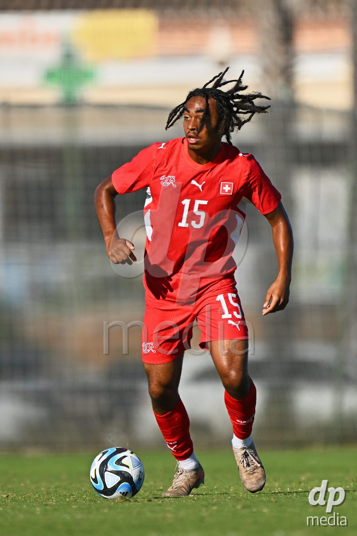 OLIVA NOVA, SPAIN - SEPTEMBER 25: Leon White of Switzerland during the International Friendly match between Northern Ireland U17 and Switzerland U17 at Oliva Nova Sports Center on September 25, 2026 in Oliva Nova, Spain.