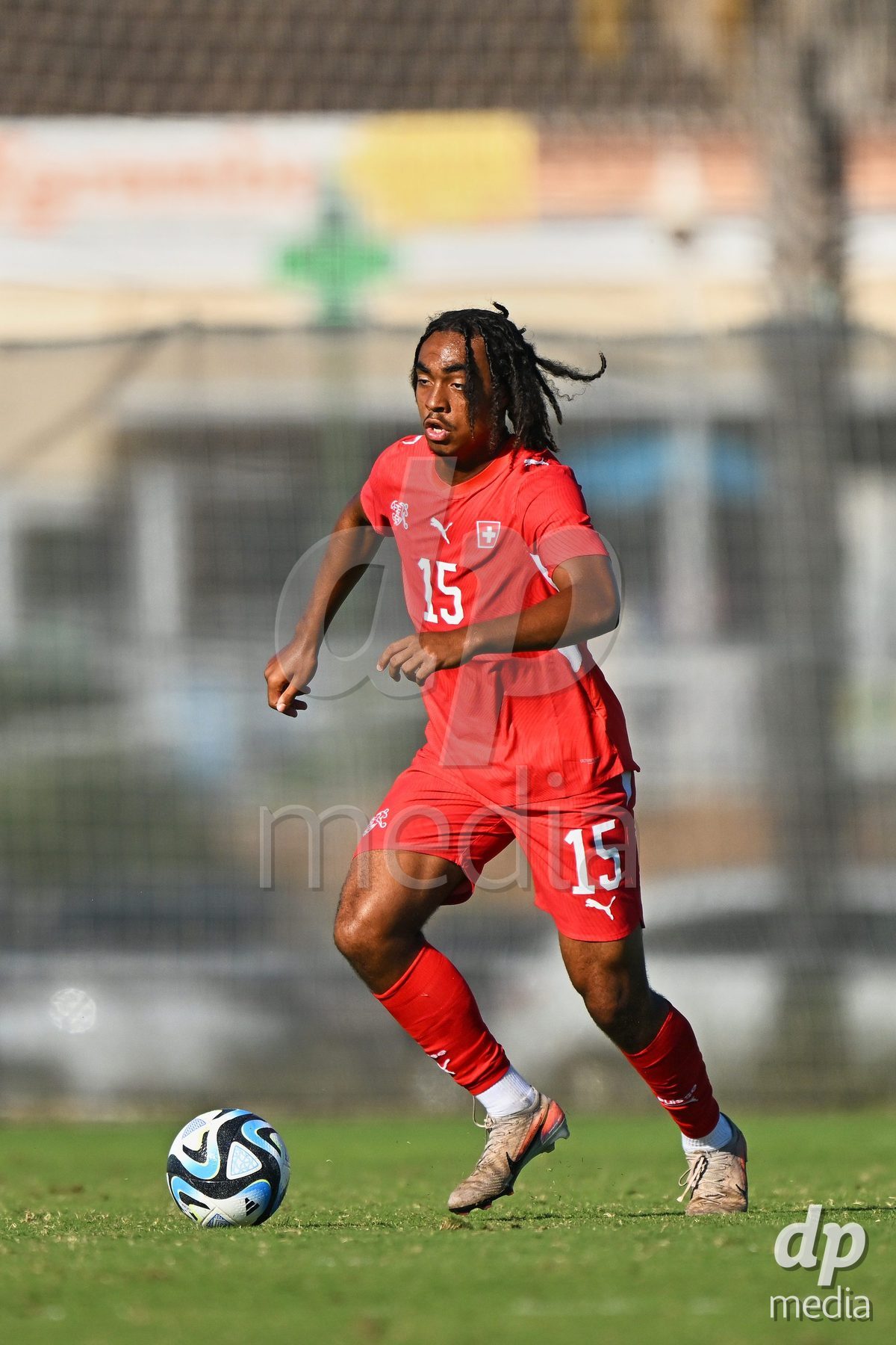 OLIVA NOVA, SPAIN - SEPTEMBER 25: Leon White of Switzerland during the International Friendly match between Northern Ireland U17 and Switzerland U17 at Oliva Nova Sports Center on September 25, 2026 in Oliva Nova, Spain.