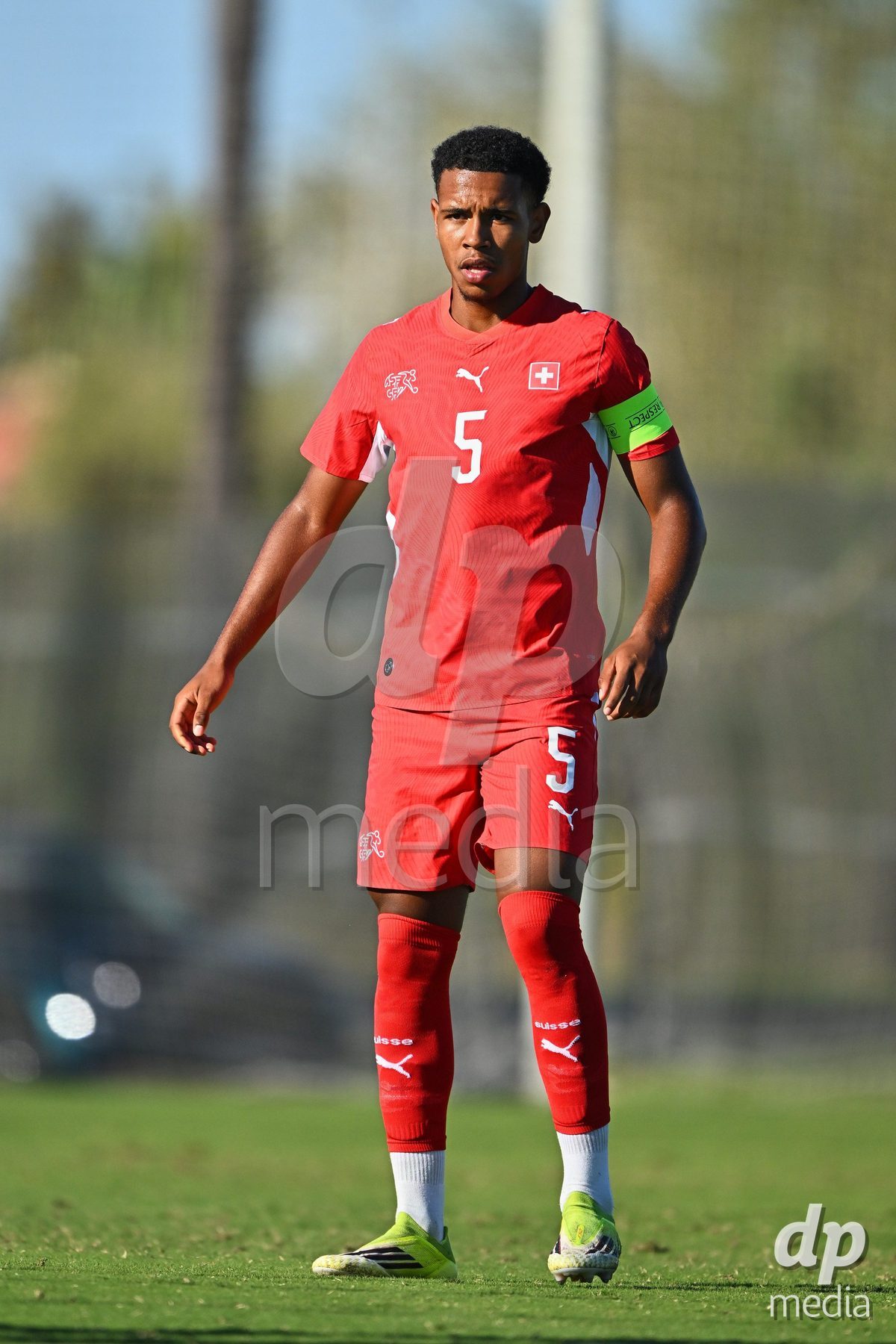 OLIVA NOVA, SPAIN - SEPTEMBER 25: Noah Kakor of Switzerland during the International Friendly match between Northern Ireland U17 and Switzerland U17 at Oliva Nova Sports Center on September 25, 2026 in Oliva Nova, Spain.