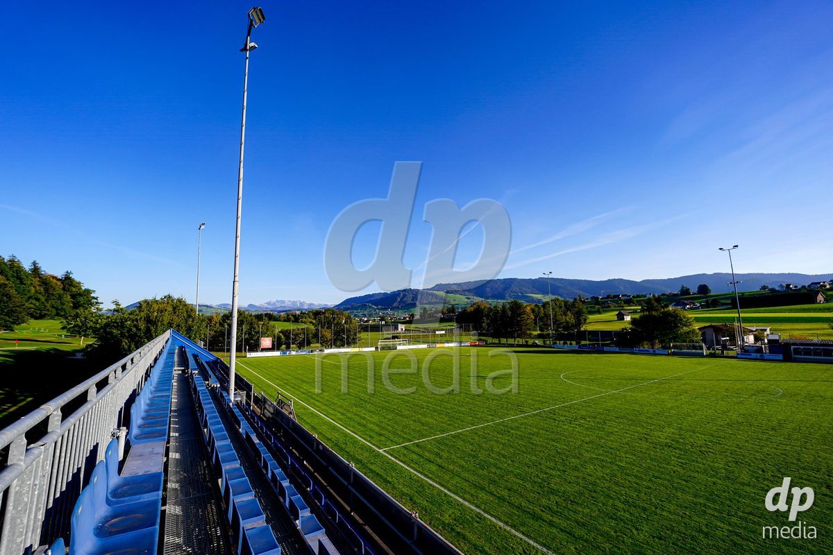 WÄDENSWIL, SWITZERLAND - SEPTEMBER 25: General view of Sportplatz Beichlen prior to the AXA Women's Cup match between FC Wädenswil 1 and GC Frauenfussball at Sportplatz Beichlen on September 25, 2026 in Wädenswil.