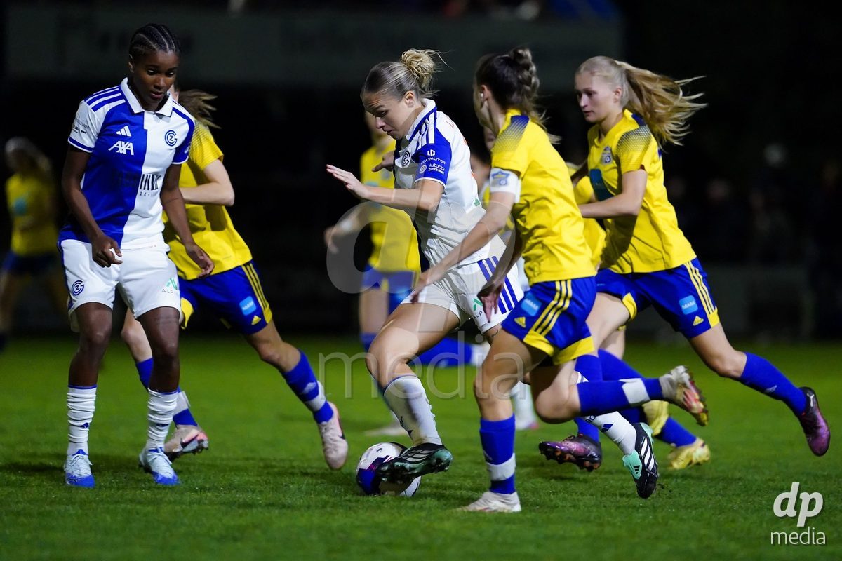 WÄDENSWIL, SWITZERLAND - SEPTEMBER 25: Ella Ljustina of GC Frauenfussball during the AXA Women's Cup match between FC Wädenswil 1 and GC Frauenfussball at Sportplatz Beichlen on September 25, 2026 in Wädenswil.