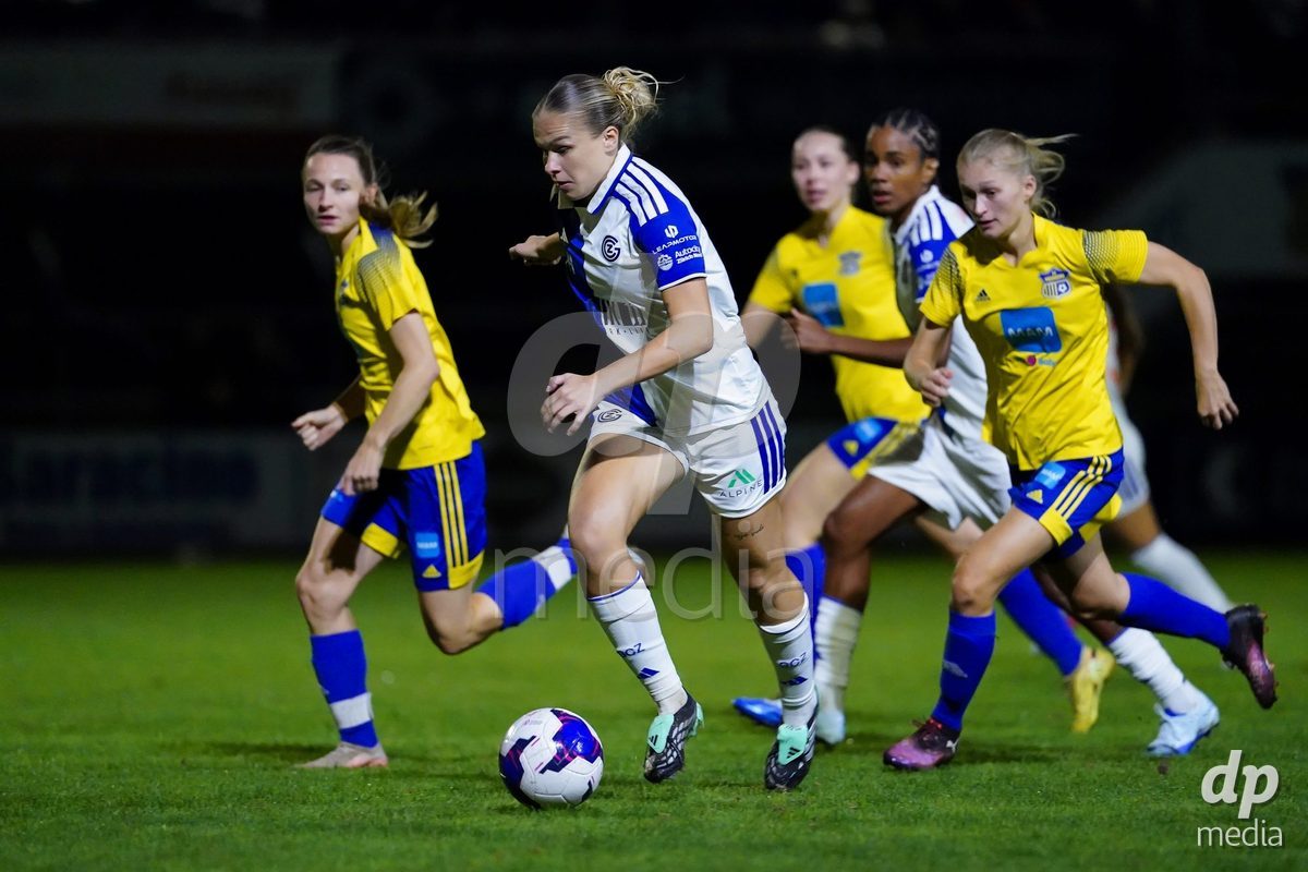 WÄDENSWIL, SWITZERLAND - SEPTEMBER 25: Ella Ljustina of GC Frauenfussball during the AXA Women's Cup match between FC Wädenswil 1 and GC Frauenfussball at Sportplatz Beichlen on September 25, 2026 in Wädenswil.