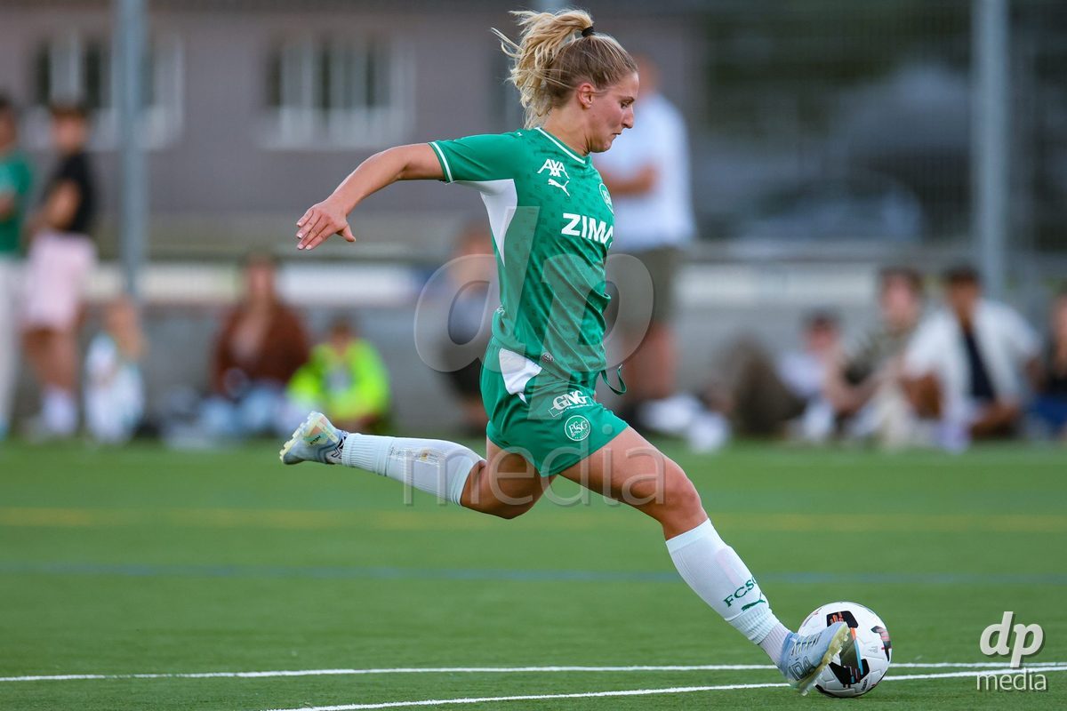 SCHLIEREN, SWITZERLAND - SEPTEMBER 26: Sina Cavelti of FC St.Gallen 1879 during the AXA Women's Cup match between FC Schlieren and FC St. Gallen at Zelgli on September 26, 2026 in Schlieren, Switzerland.