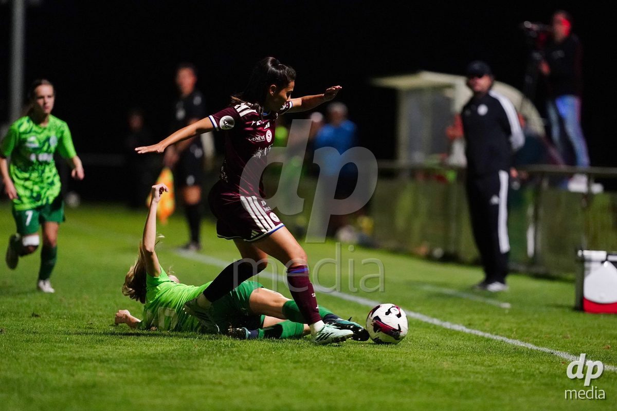 MAGADINO, SWITZERLAND - SEPTEMBER 26:  Daïna Bourmaof the Servette FC in action during the AXA Women's Cup match between AS Gambarogno and Servette FC Chenois Feminin at Centro Sportivo on September 26, 2026 in Magadino.