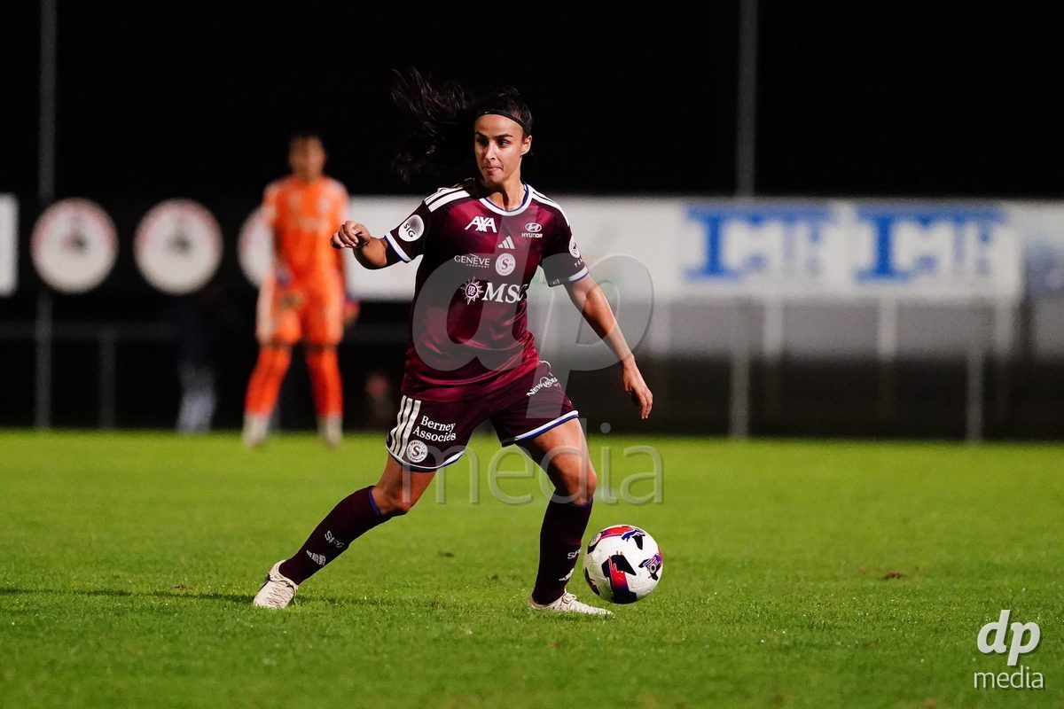 MAGADINO, SWITZERLAND - SEPTEMBER 26: Dia Paola Hernandez of the Servette FC in action during the AXA Women's Cup match between AS Gambarogno and Servette FC Chenois Feminin at Centro Sportivo on September 26, 2026 in Magadino.