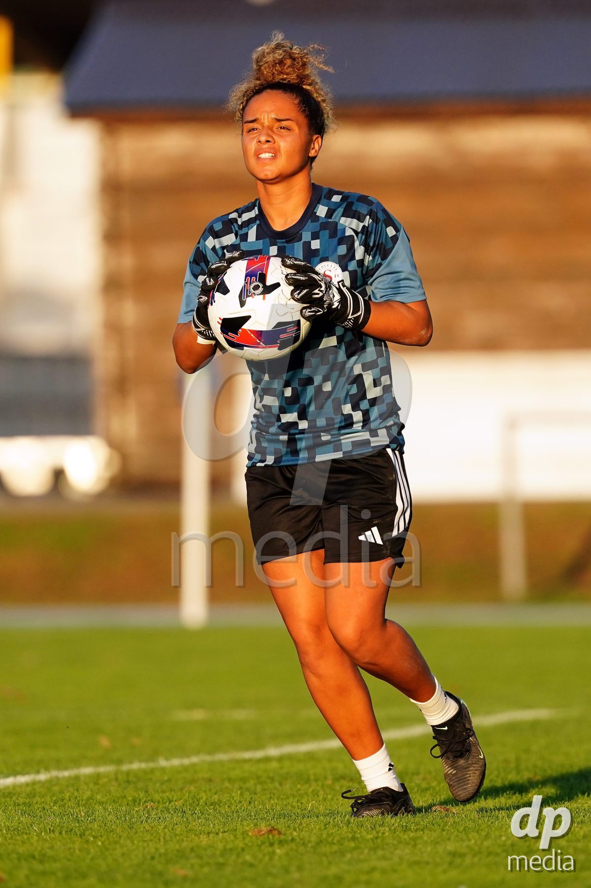 MAGADINO, SWITZERLAND - SEPTEMBER 26:  Manon Le Page in action during warm up prior the AXA Women's Cup match between AS Gambarogno and Servette FC Chenois Feminin at Centro Sportivo on September 26, 2026 in Magadino.