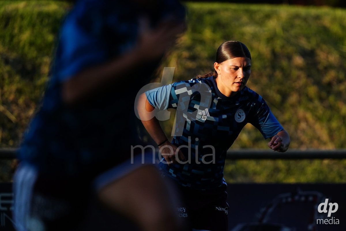 MAGADINO, SWITZERLAND - SEPTEMBER 26:  Chiara Wallin of Servette FC in action during the AXA Women's Cup match between AS Gambarogno and Servette FC Chenois Feminin at Centro Sportivo on September 26, 2026 in Magadino.