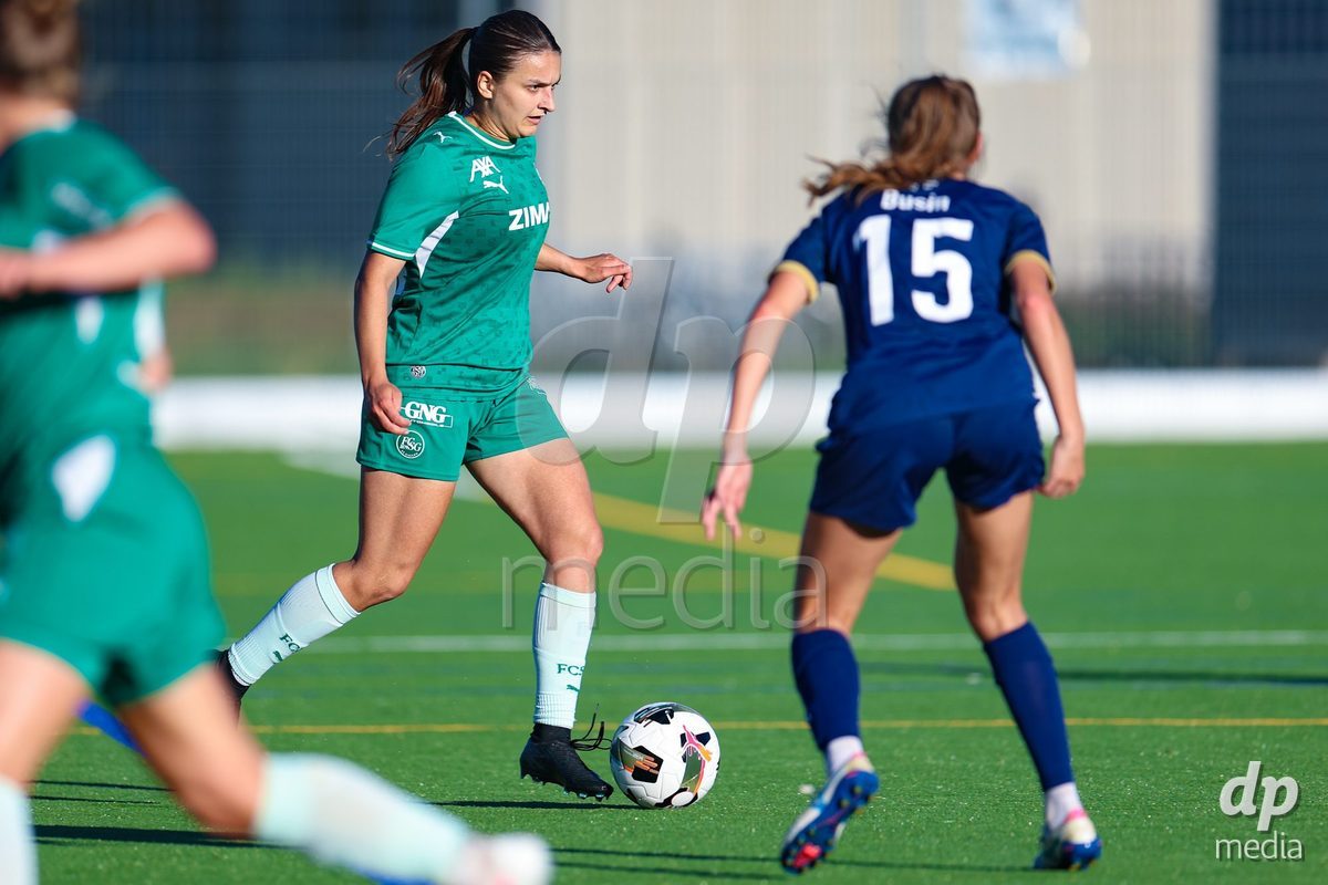 SCHLIEREN, SWITZERLAND - SEPTEMBER 26: Katharina Risch of FC St.Gallen 1879 during the AXA Women's Cup match between FC Schlieren and FC St. Gallen at Zelgli on September 26, 2026 in Schlieren, Switzerland.