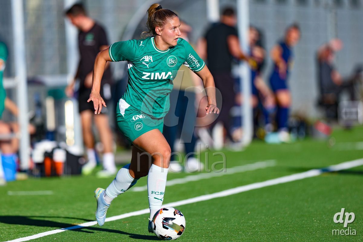 SCHLIEREN, SWITZERLAND - SEPTEMBER 26: Sina Cavelti of FC St.Gallen 1879 during the AXA Women's Cup match between FC Schlieren and FC St. Gallen at Zelgli on September 26, 2026 in Schlieren, Switzerland.