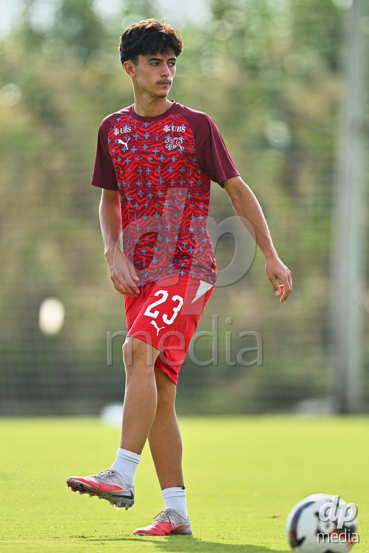 OLIVA NOVA, SPAIN - SEPTEMBER 28: Romeo Mijic of Switzerland during the International Friendly match between Switzerland U17 and Sweden U17 at Oliva Nova Sports Center on September 28, 2026 in Oliva Nova, Spain.