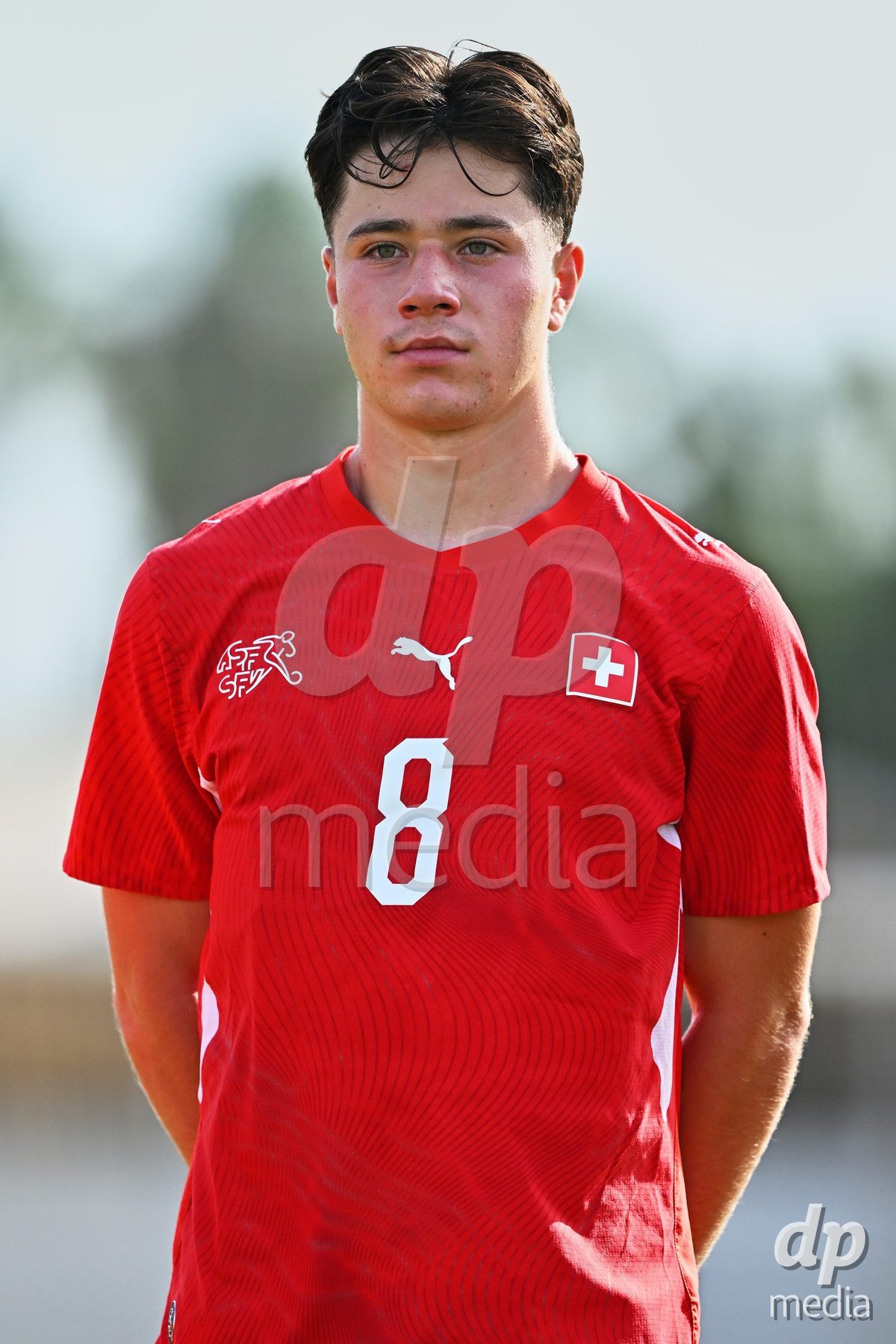 OLIVA NOVA, SPAIN - SEPTEMBER 28: Maceo Cottiati of Switzerland during the International Friendly match between Switzerland U17 and Sweden U17 at Oliva Nova Sports Center on September 28, 2026 in Oliva Nova, Spain.