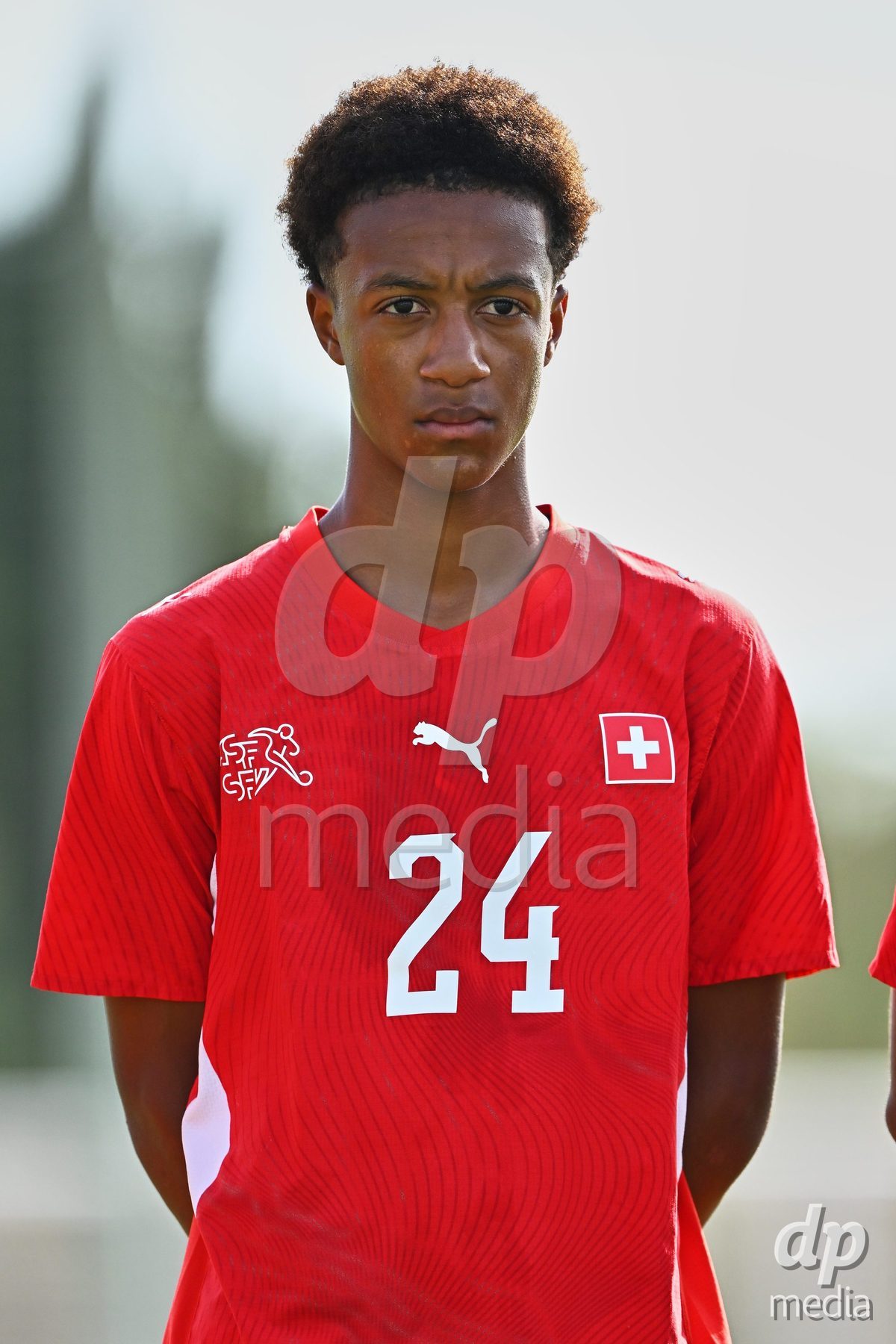 OLIVA NOVA, SPAIN - SEPTEMBER 28: Ryan Hare of Switzerland during the International Friendly match between Switzerland U17 and Sweden U17 at Oliva Nova Sports Center on September 28, 2026 in Oliva Nova, Spain.