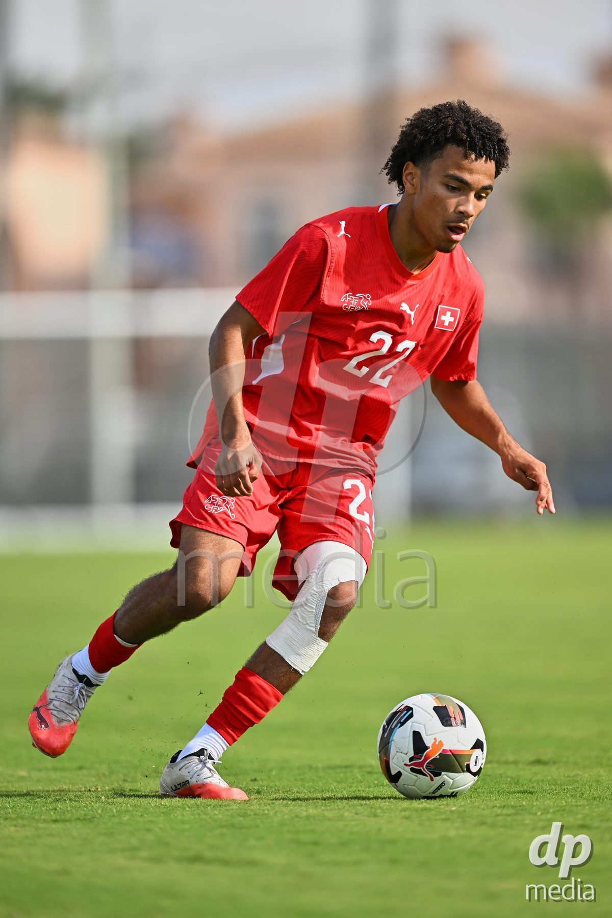 OLIVA NOVA, SPAIN - SEPTEMBER 28: Nolaan Stifani of Switzerland during the International Friendly match between Switzerland U17 and Sweden U17 at Oliva Nova Sports Center on September 28, 2026 in Oliva Nova, Spain.