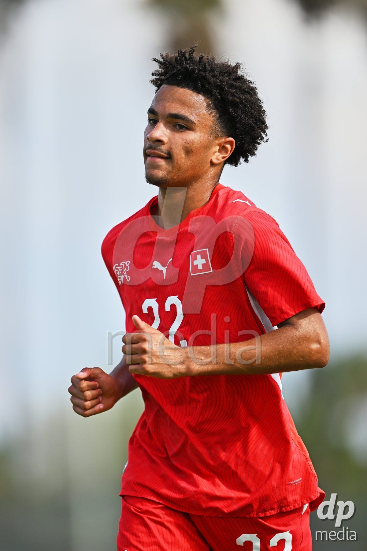 OLIVA NOVA, SPAIN - SEPTEMBER 28: Nolaan Stifani of Switzerland during the International Friendly match between Switzerland U17 and Sweden U17 at Oliva Nova Sports Center on September 28, 2026 in Oliva Nova, Spain.
