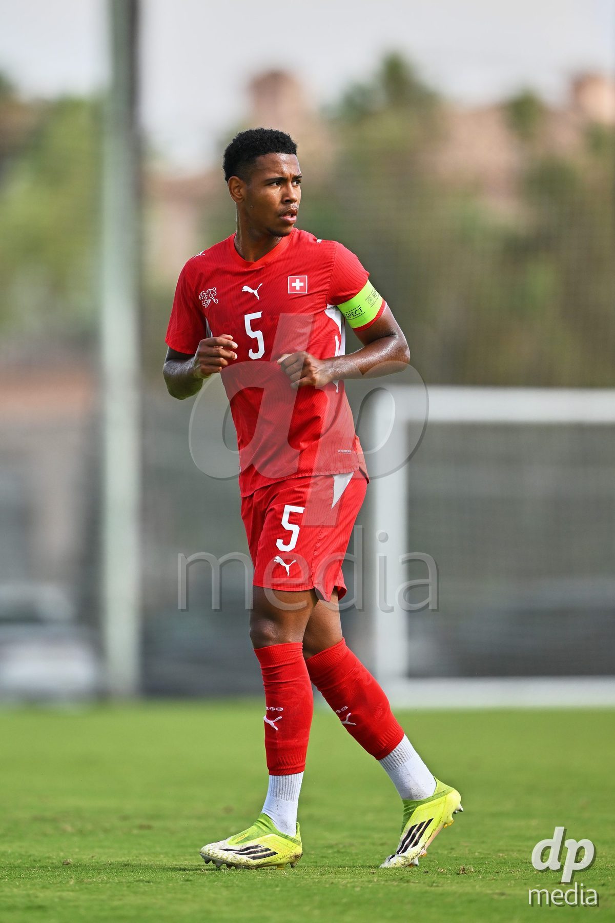 OLIVA NOVA, SPAIN - SEPTEMBER 28: Noah Kakor of Switzerland during the International Friendly match between Switzerland U17 and Sweden U17 at Oliva Nova Sports Center on September 28, 2026 in Oliva Nova, Spain.