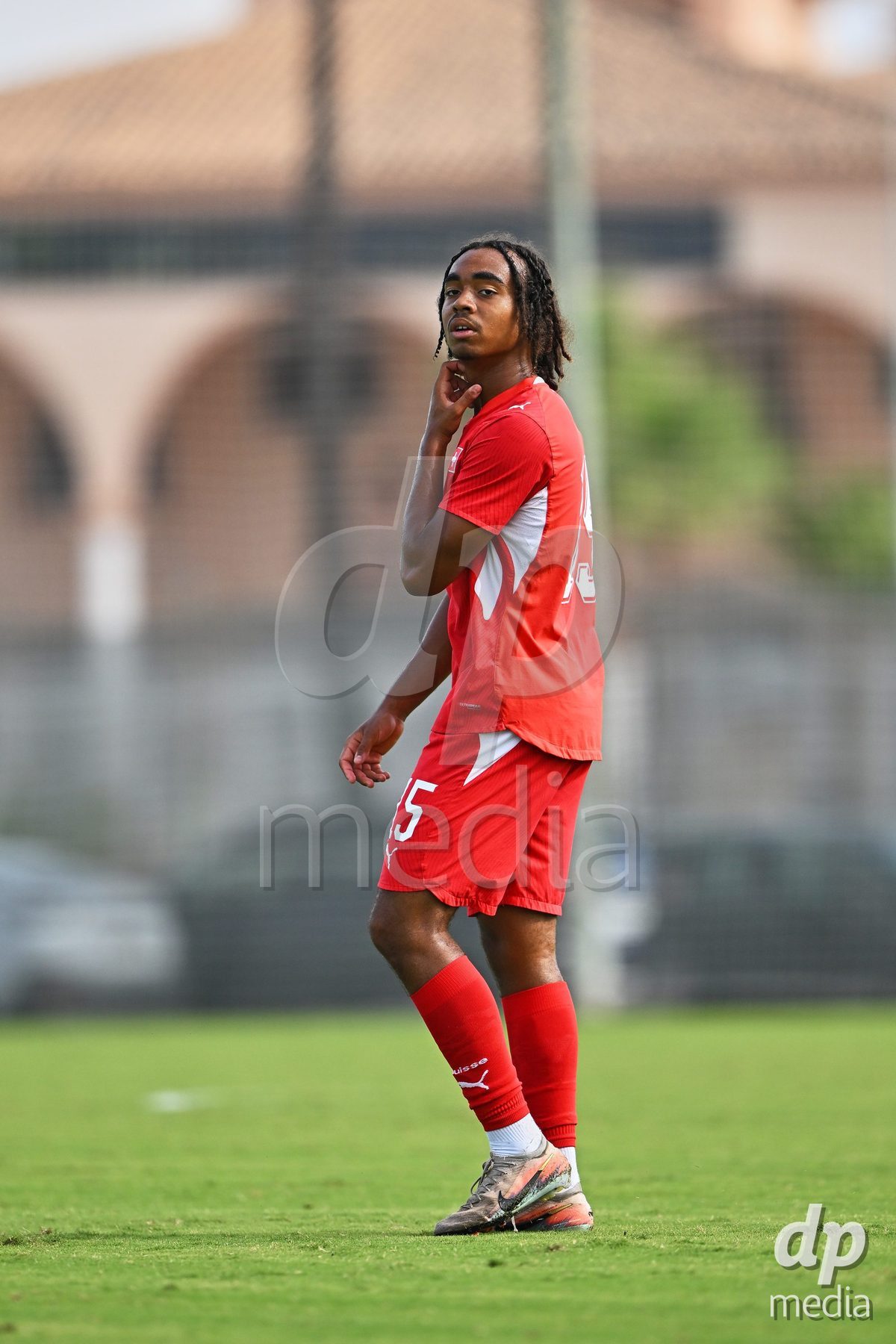 OLIVA NOVA, SPAIN - SEPTEMBER 28: Leon White of Switzerland during the International Friendly match between Switzerland U17 and Sweden U17 at Oliva Nova Sports Center on September 28, 2026 in Oliva Nova, Spain.