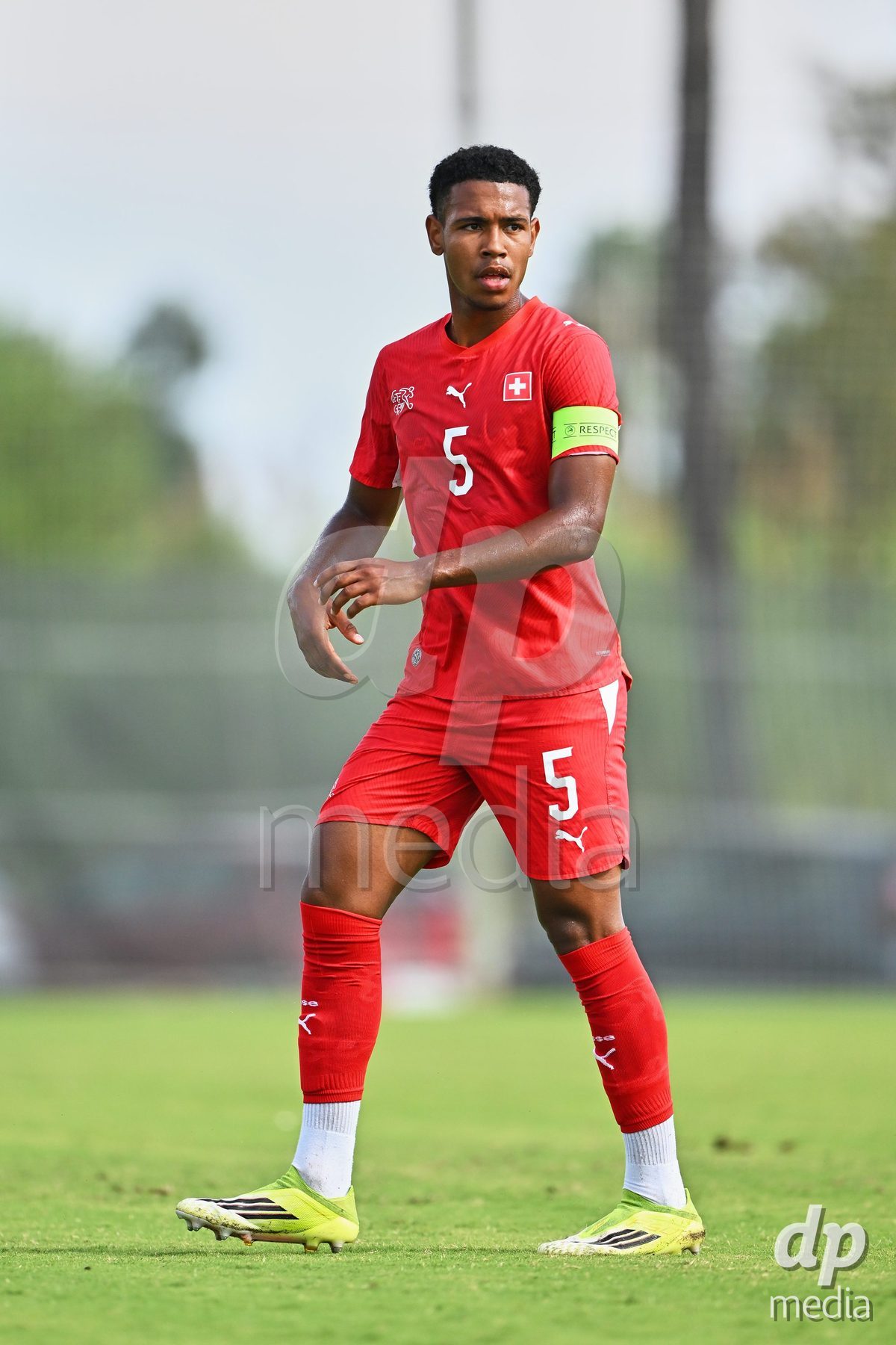 OLIVA NOVA, SPAIN - SEPTEMBER 28: Noah Kakor of Switzerland during the International Friendly match between Switzerland U17 and Sweden U17 at Oliva Nova Sports Center on September 28, 2026 in Oliva Nova, Spain.