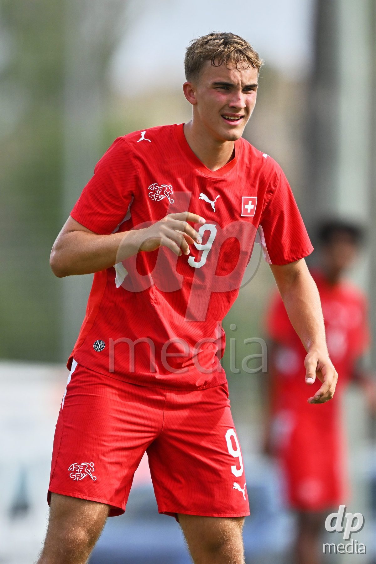 OLIVA NOVA, SPAIN - SEPTEMBER 28: Niko Cavka of Switzerland during the International Friendly match between Switzerland U17 and Sweden U17 at Oliva Nova Sports Center on September 28, 2026 in Oliva Nova, Spain.