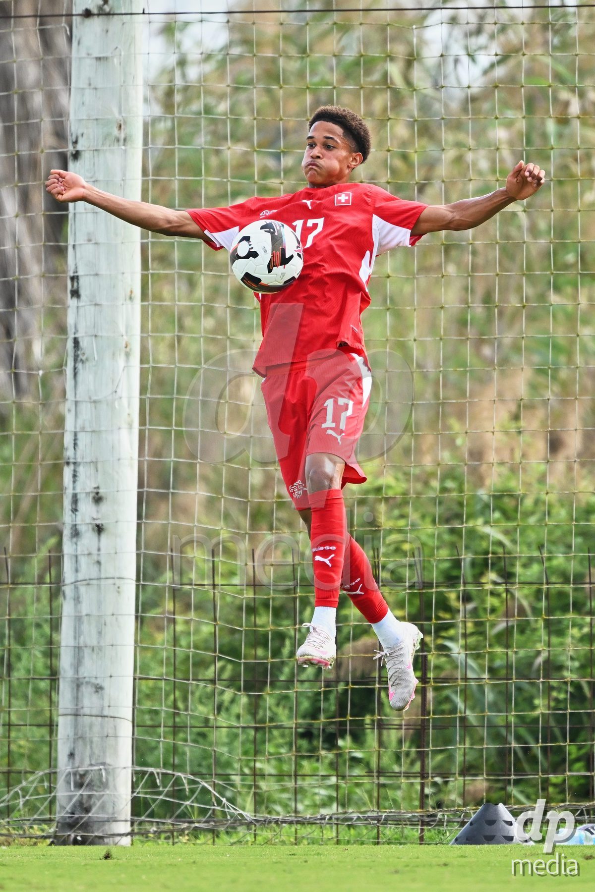 OLIVA NOVA, SPAIN - SEPTEMBER 28: Kyle Kurt of Switzerland during the International Friendly match between Switzerland U17 and Sweden U17 at Oliva Nova Sports Center on September 28, 2026 in Oliva Nova, Spain.