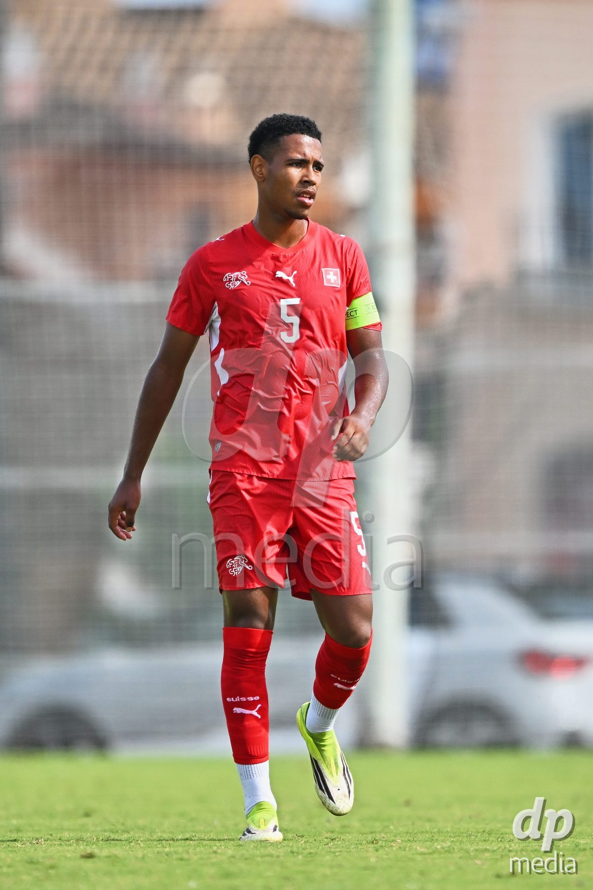 OLIVA NOVA, SPAIN - SEPTEMBER 28: Noah Kakor of Switzerland during the International Friendly match between Switzerland U17 and Sweden U17 at Oliva Nova Sports Center on September 28, 2026 in Oliva Nova, Spain.