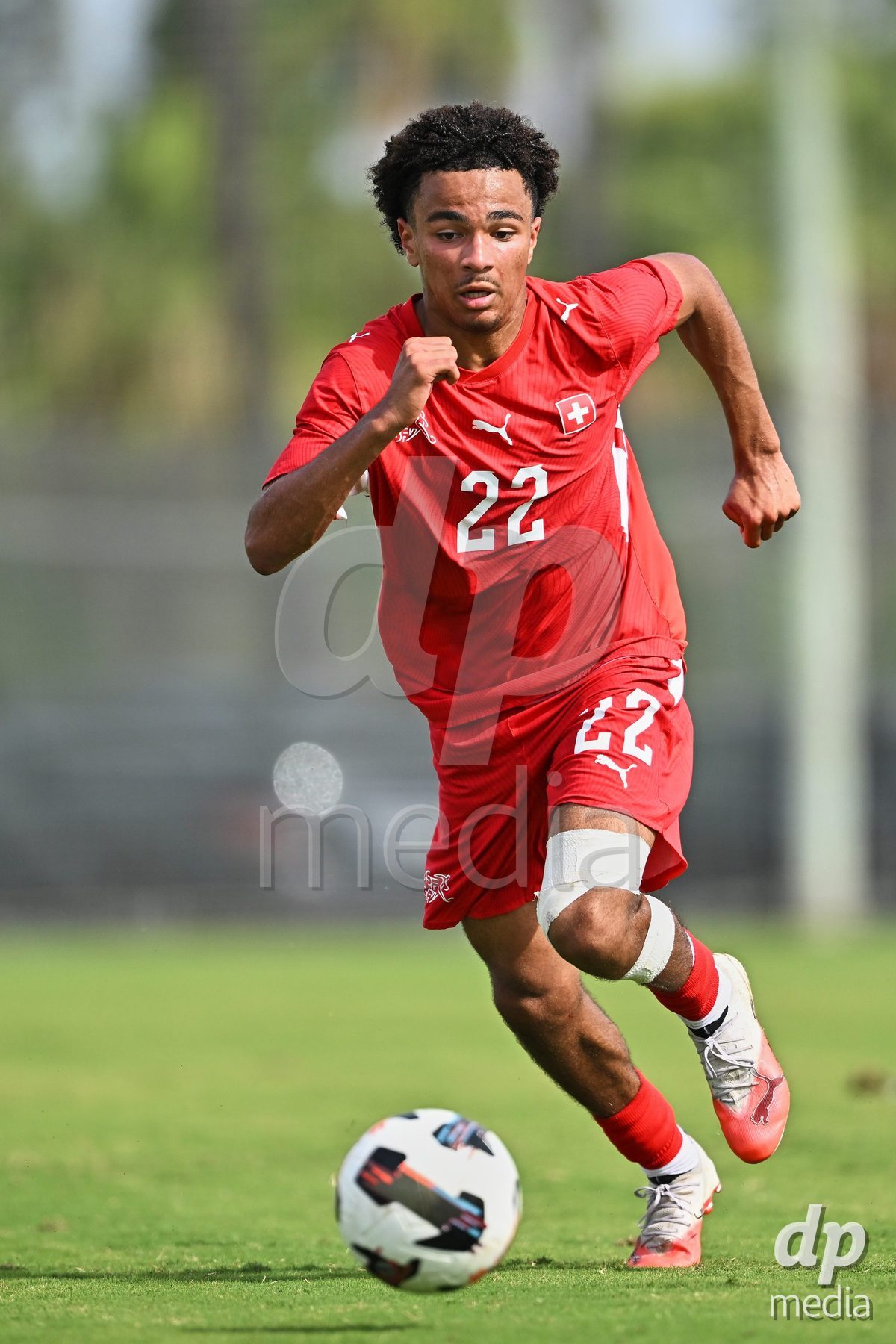 OLIVA NOVA, SPAIN - SEPTEMBER 28: Nolaan Stifani of Switzerland during the International Friendly match between Switzerland U17 and Sweden U17 at Oliva Nova Sports Center on September 28, 2026 in Oliva Nova, Spain.