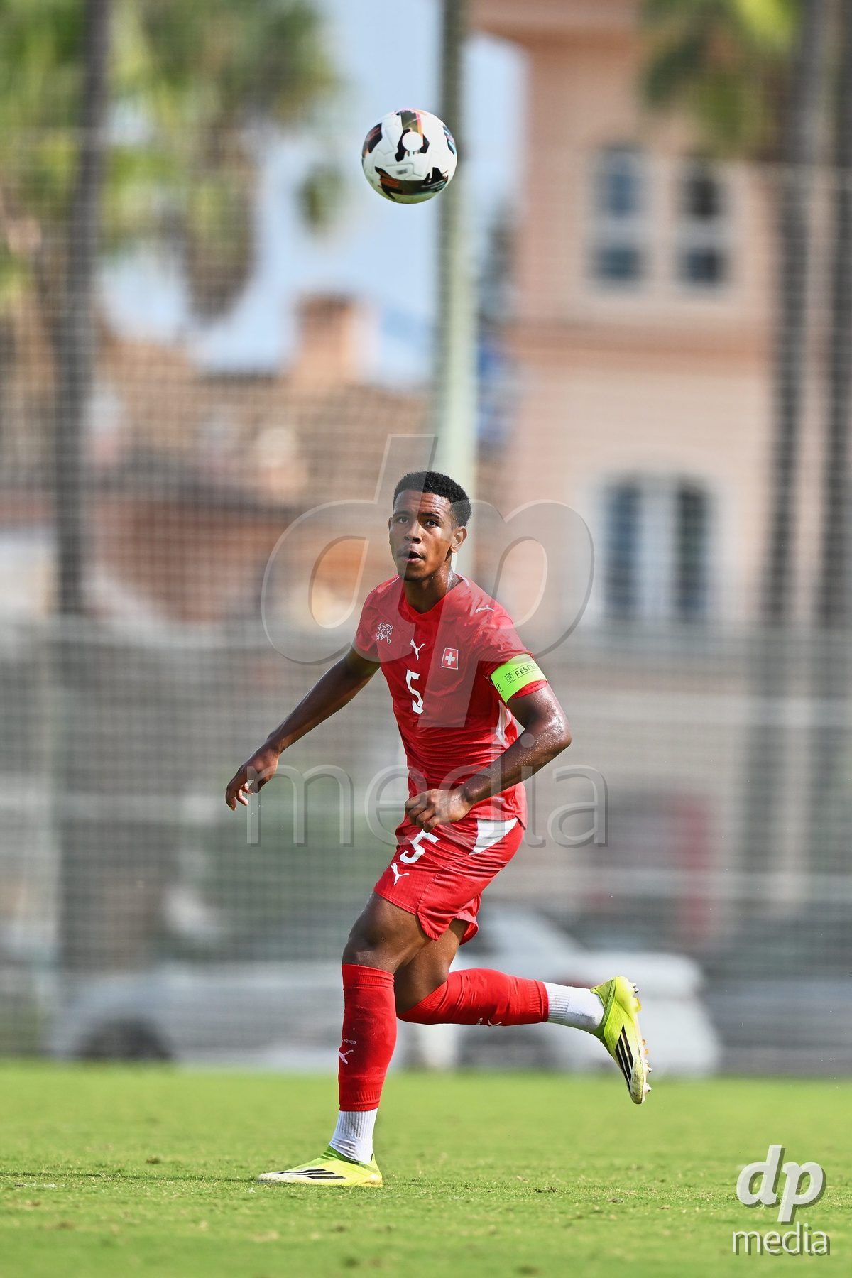 OLIVA NOVA, SPAIN - SEPTEMBER 28: Noah Kakor of Switzerland during the International Friendly match between Switzerland U17 and Sweden U17 at Oliva Nova Sports Center on September 28, 2026 in Oliva Nova, Spain.