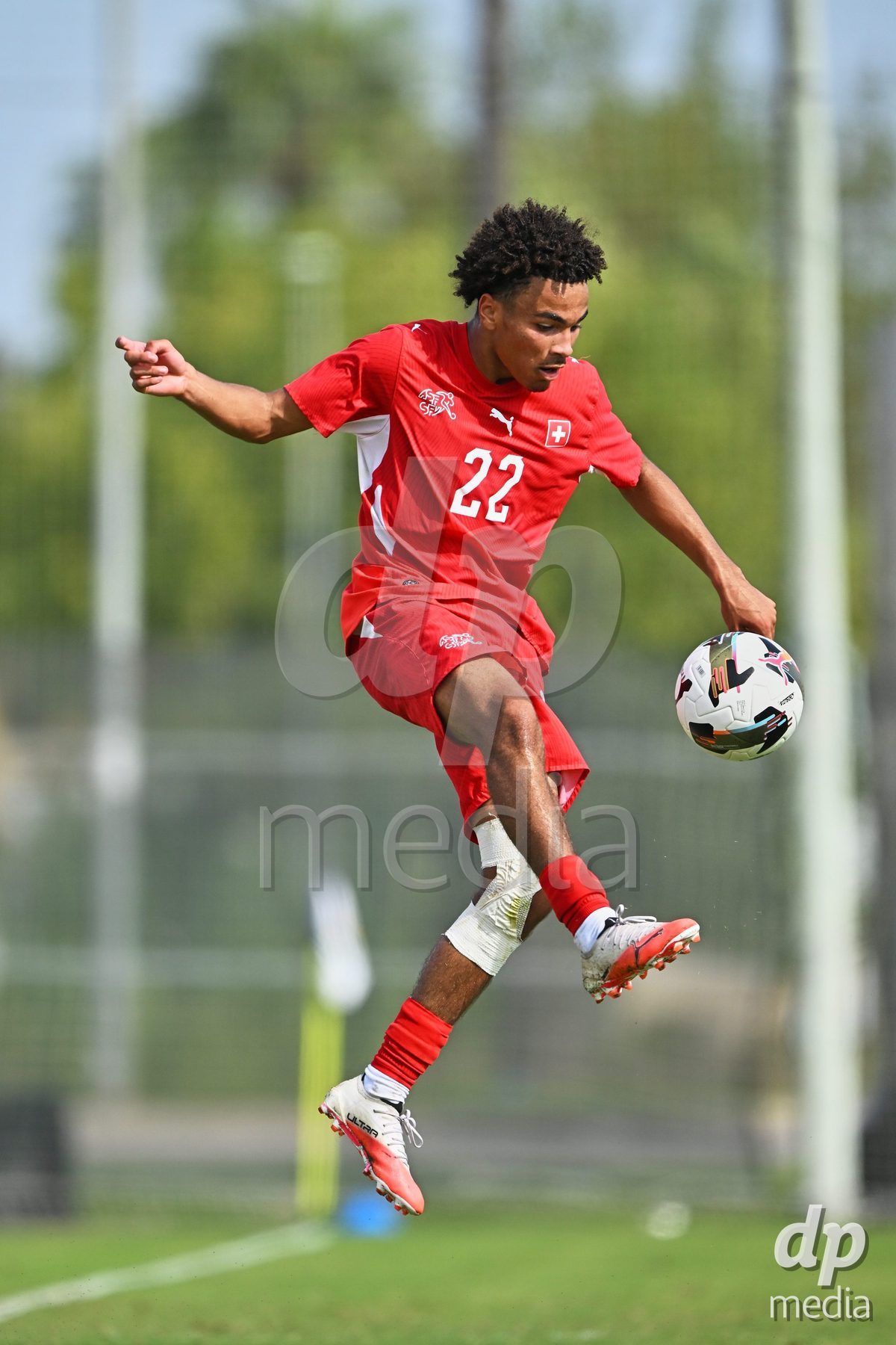 OLIVA NOVA, SPAIN - SEPTEMBER 28: Nolaan Stifani of Switzerland during the International Friendly match between Switzerland U17 and Sweden U17 at Oliva Nova Sports Center on September 28, 2026 in Oliva Nova, Spain.