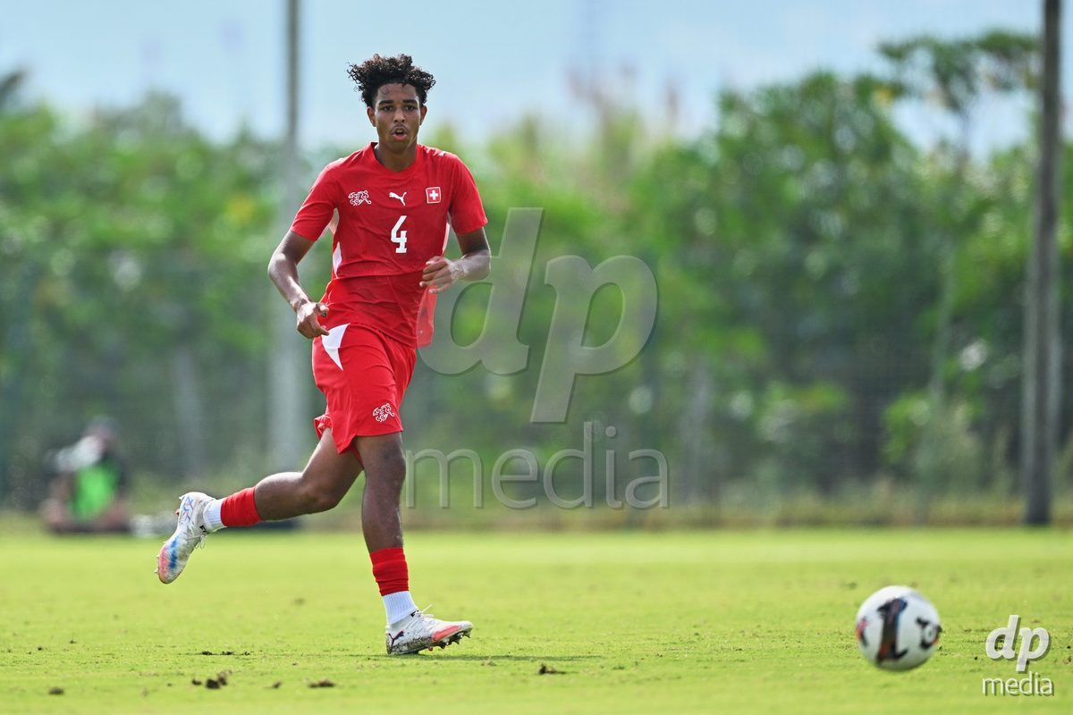 OLIVA NOVA, SPAIN - SEPTEMBER 28: Ifeanyichukwu Onwuzulike of Switzerland during the International Friendly match between Switzerland U17 and Sweden U17 at Oliva Nova Sports Center on September 28, 2026 in Oliva Nova, Spain.