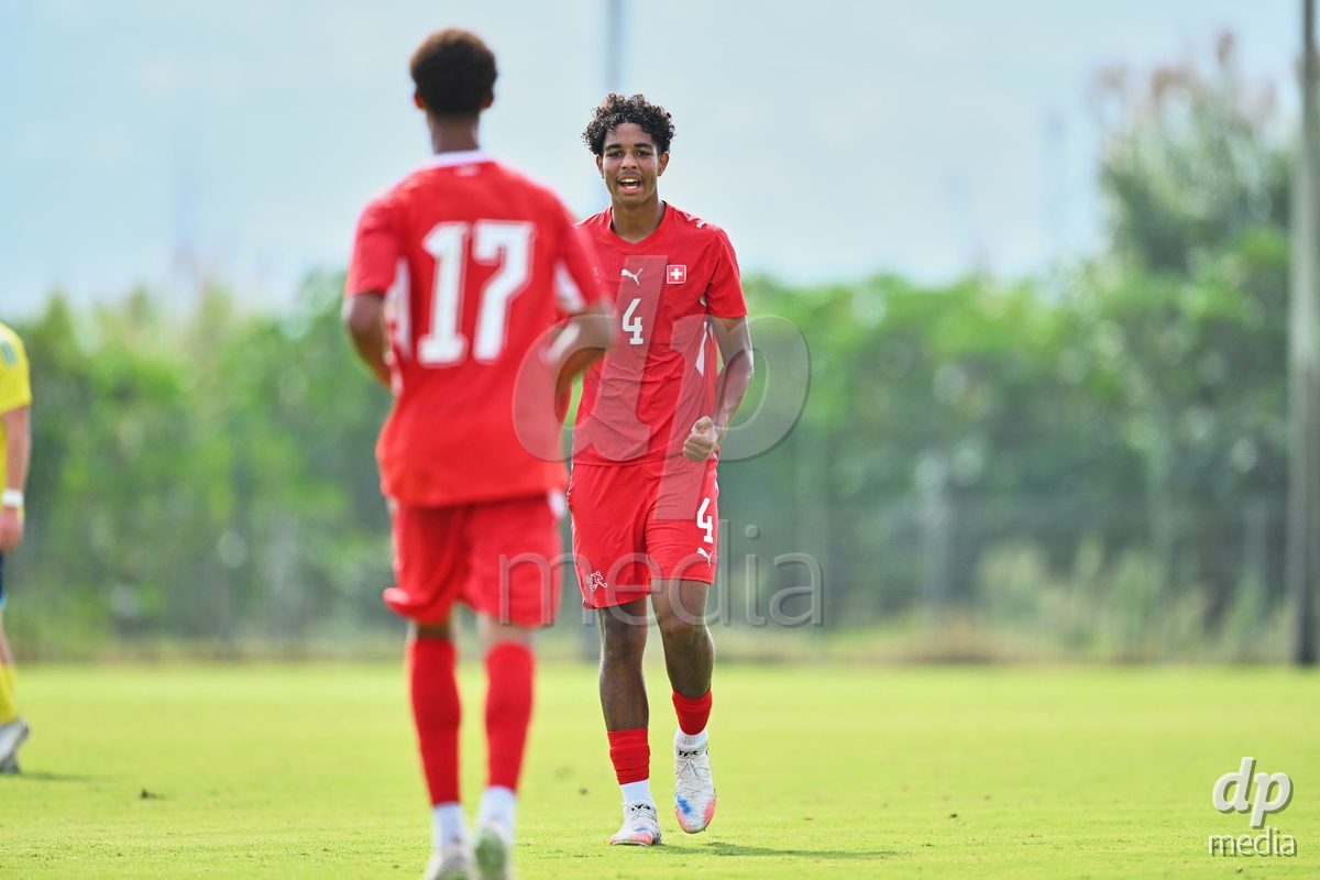 OLIVA NOVA, SPAIN - SEPTEMBER 28: Ifeanyichukwu Onwuzulike of Switzerland during the International Friendly match between Switzerland U17 and Sweden U17 at Oliva Nova Sports Center on September 28, 2026 in Oliva Nova, Spain.