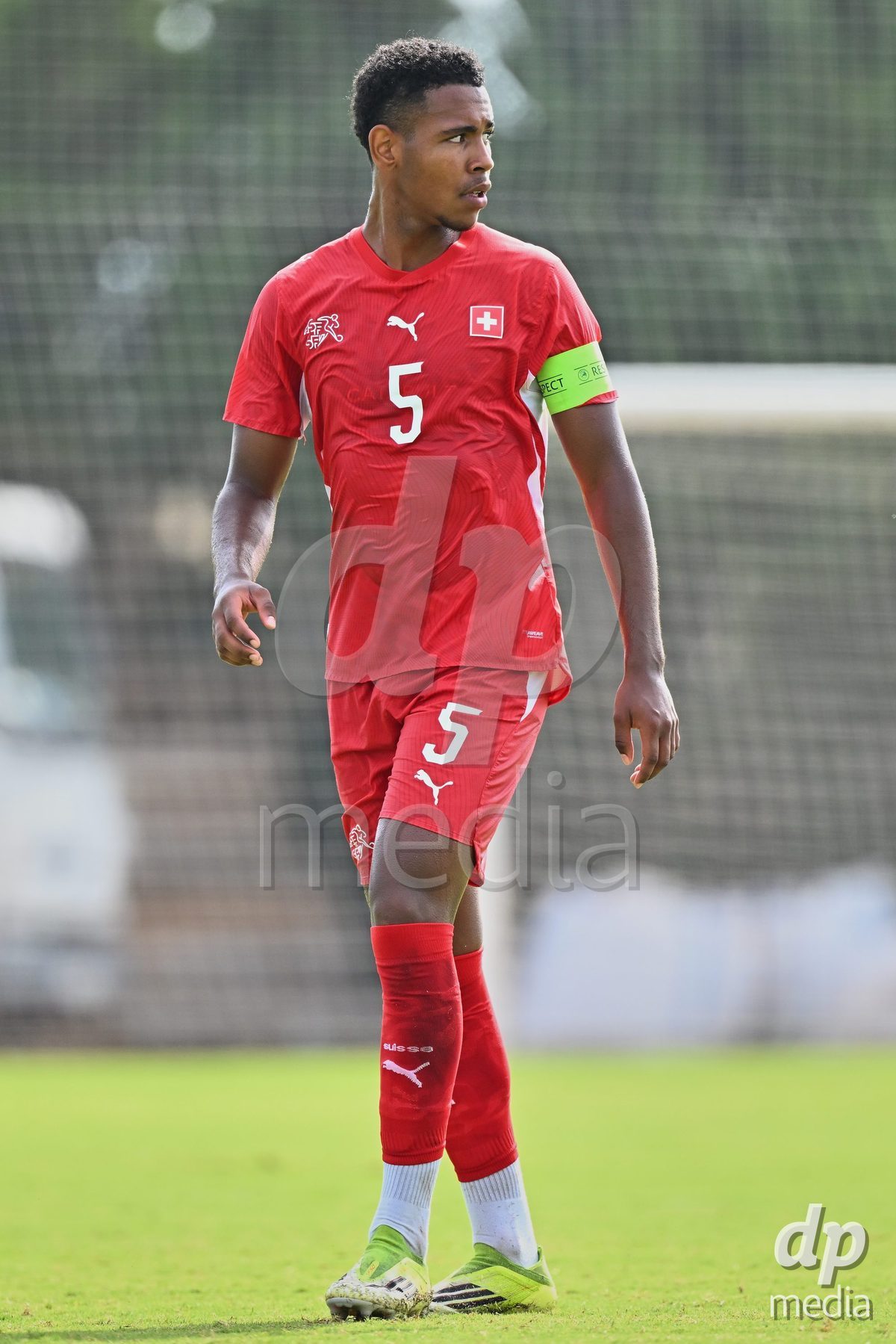 OLIVA NOVA, SPAIN - SEPTEMBER 28: Noah Kakor of Switzerland during the International Friendly match between Switzerland U17 and Sweden U17 at Oliva Nova Sports Center on September 28, 2026 in Oliva Nova, Spain.