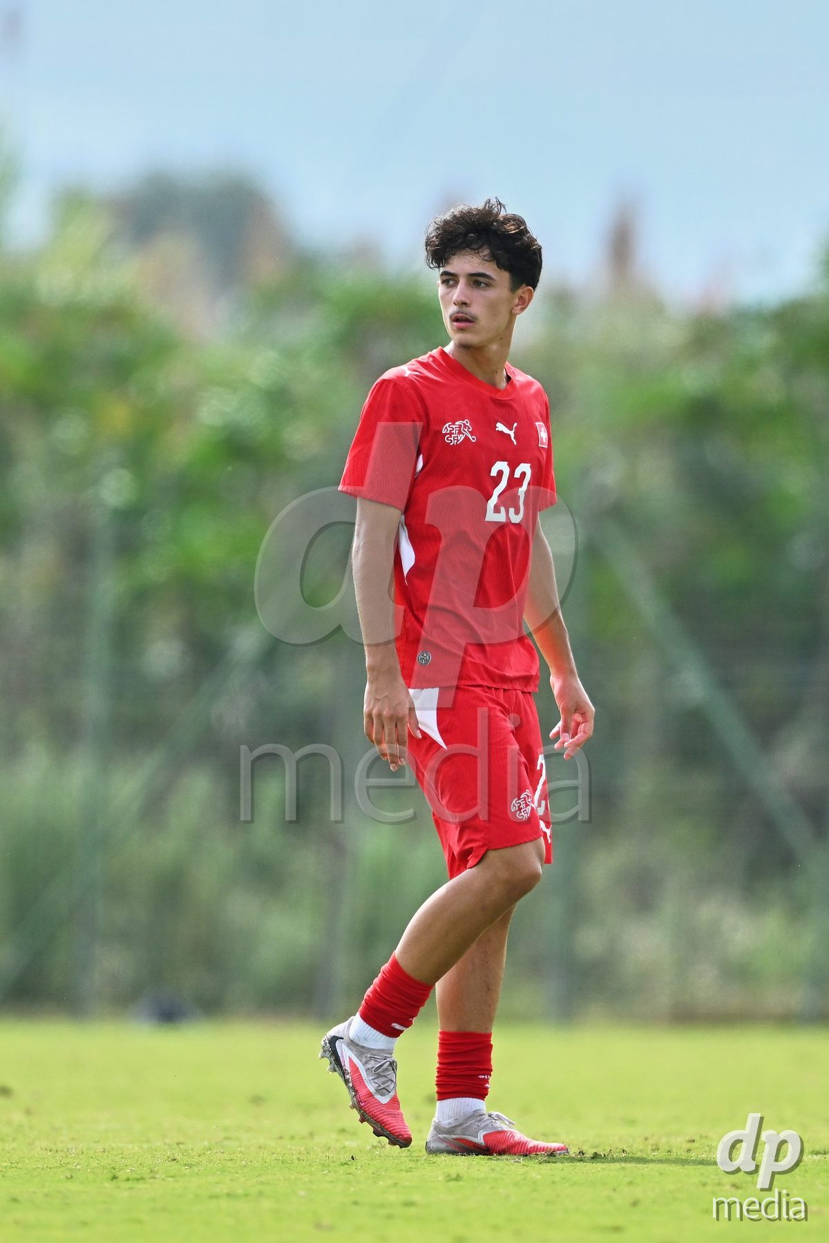 OLIVA NOVA, SPAIN - SEPTEMBER 28: Romeo Mijic of Switzerland during the International Friendly match between Switzerland U17 and Sweden U17 at Oliva Nova Sports Center on September 28, 2026 in Oliva Nova, Spain.