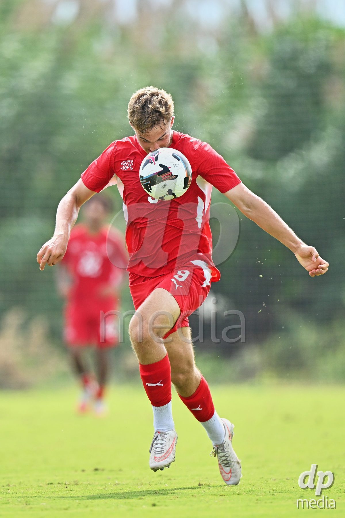 OLIVA NOVA, SPAIN - SEPTEMBER 28: Niko Cavka of Switzerland during the International Friendly match between Switzerland U17 and Sweden U17 at Oliva Nova Sports Center on September 28, 2026 in Oliva Nova, Spain.