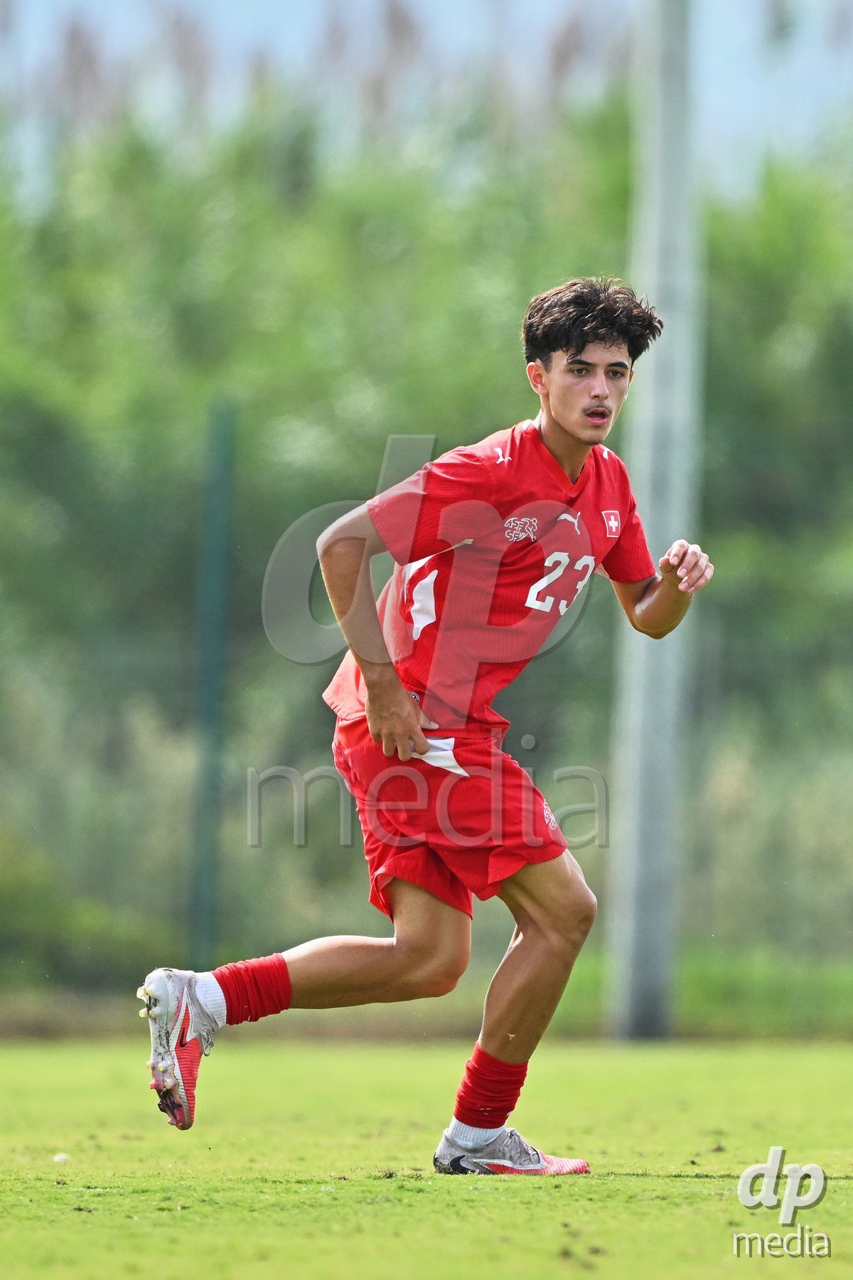 OLIVA NOVA, SPAIN - SEPTEMBER 28: Romeo Mijic of Switzerland during the International Friendly match between Switzerland U17 and Sweden U17 at Oliva Nova Sports Center on September 28, 2026 in Oliva Nova, Spain.