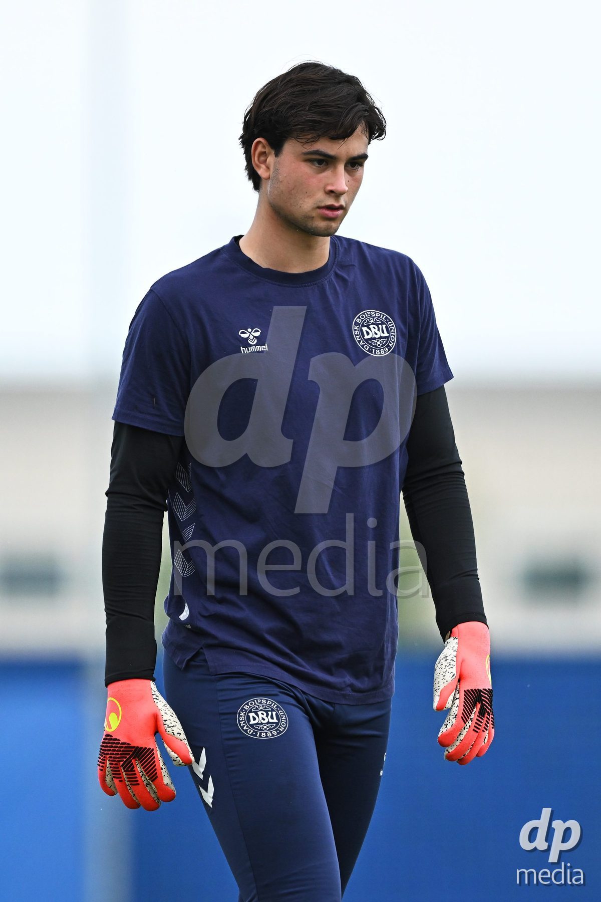 SAN PEDRO DEL PINATAR, SPAIN - SEPTEMBER 28: Oscar Buur Goalkeeper of Denmark during the International Friendly match between Denmark U20 and Brazil U20 at Pinatar Arena on September 28, 2026 in San Pedro del Pinatar, Spain.