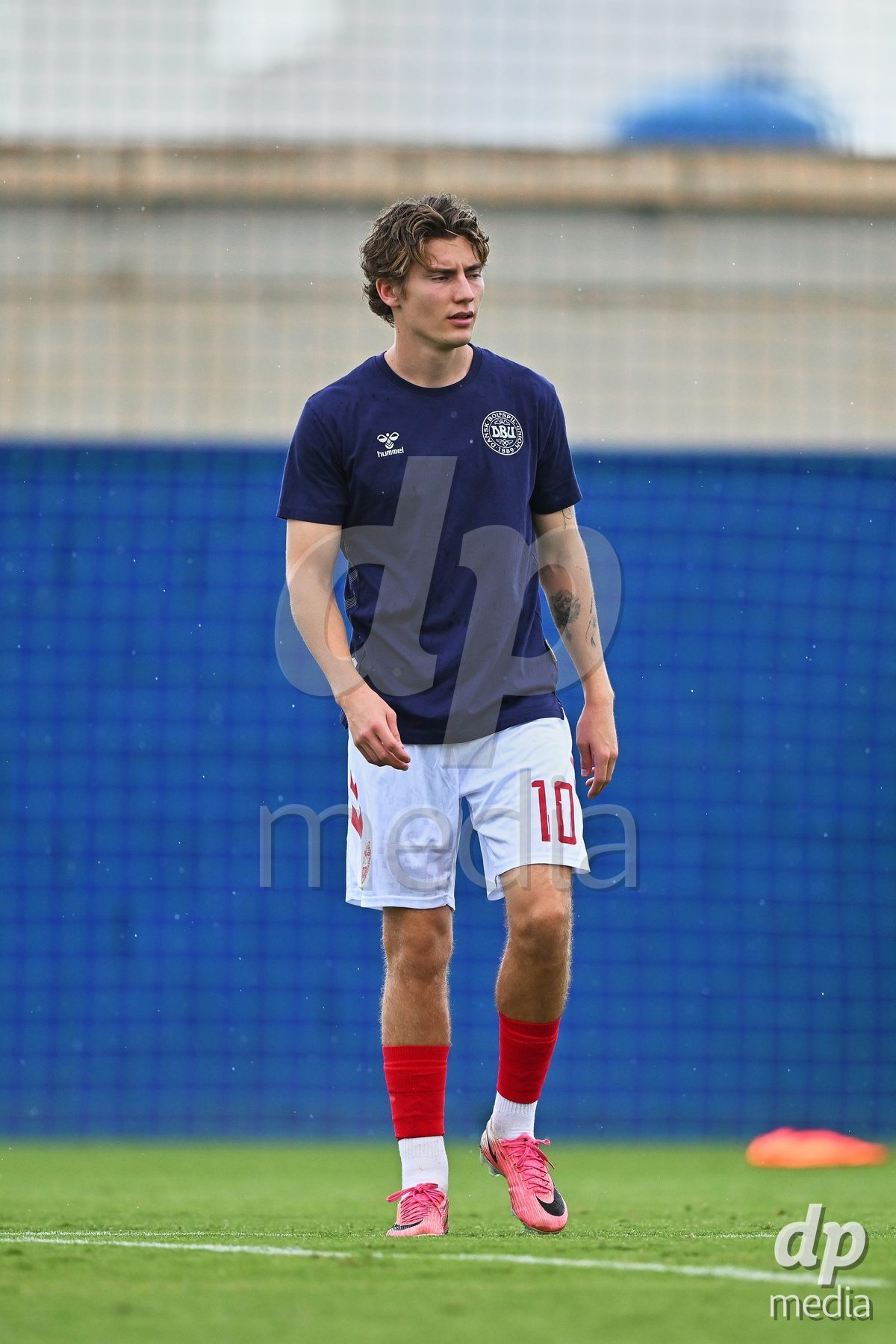 SAN PEDRO DEL PINATAR, SPAIN - SEPTEMBER 28: Mike Themsen of Denmark during the International Friendly match between Denmark U20 and Brazil U20 at Pinatar Arena on September 28, 2026 in San Pedro del Pinatar, Spain.