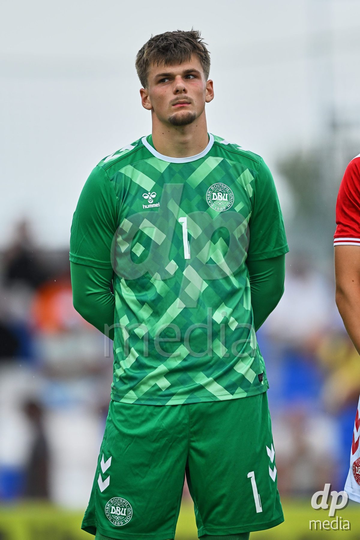 SAN PEDRO DEL PINATAR, SPAIN - SEPTEMBER 28: Tobias Breum-Harild Goalkeeper of Denmark during the International Friendly match between Denmark U20 and Brazil U20 at Pinatar Arena on September 28, 2026 in San Pedro del Pinatar, Spain.