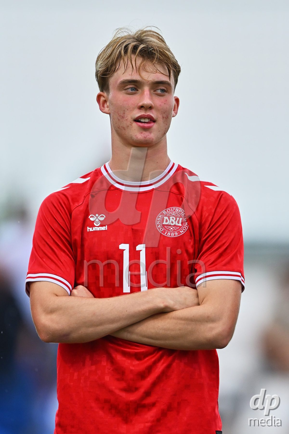 SAN PEDRO DEL PINATAR, SPAIN - SEPTEMBER 28: Hjalte Boe of Denmark during the International Friendly match between Denmark U20 and Brazil U20 at Pinatar Arena on September 28, 2026 in San Pedro del Pinatar, Spain.