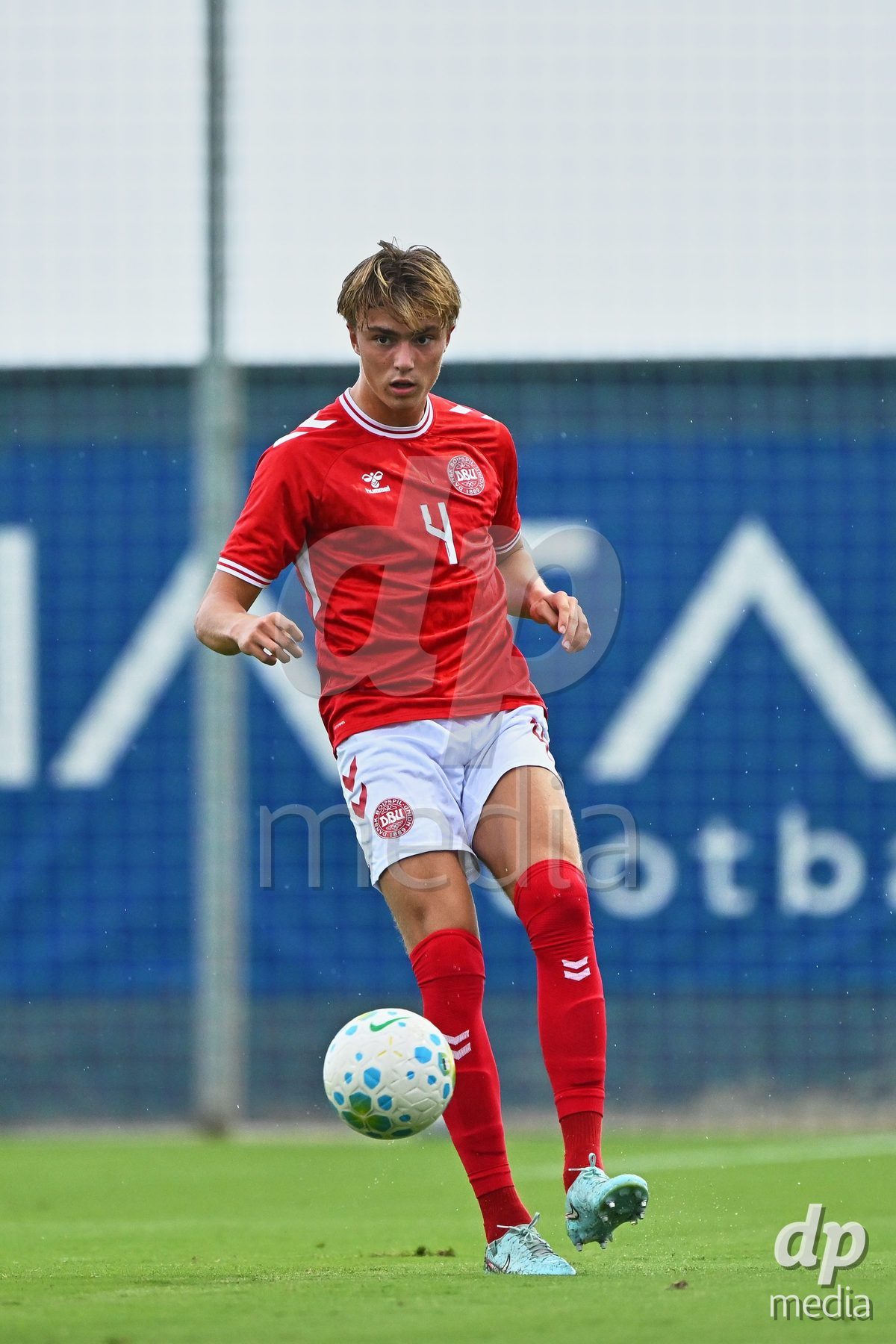 SAN PEDRO DEL PINATAR, SPAIN - SEPTEMBER 28: Noah Markmann of Denmark during the International Friendly match between Denmark U20 and Brazil U20 at Pinatar Arena on September 28, 2026 in San Pedro del Pinatar, Spain.