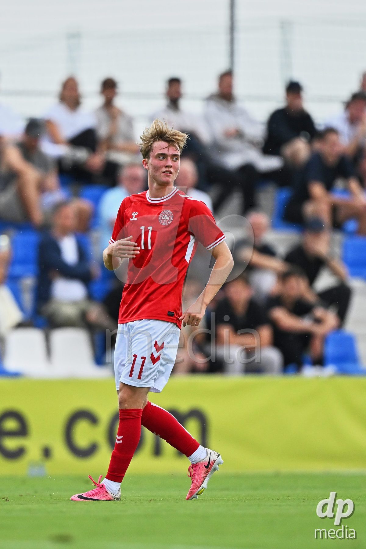 SAN PEDRO DEL PINATAR, SPAIN - SEPTEMBER 28: Hjalte Boe of Denmark during the International Friendly match between Denmark U20 and Brazil U20 at Pinatar Arena on September 28, 2026 in San Pedro del Pinatar, Spain.