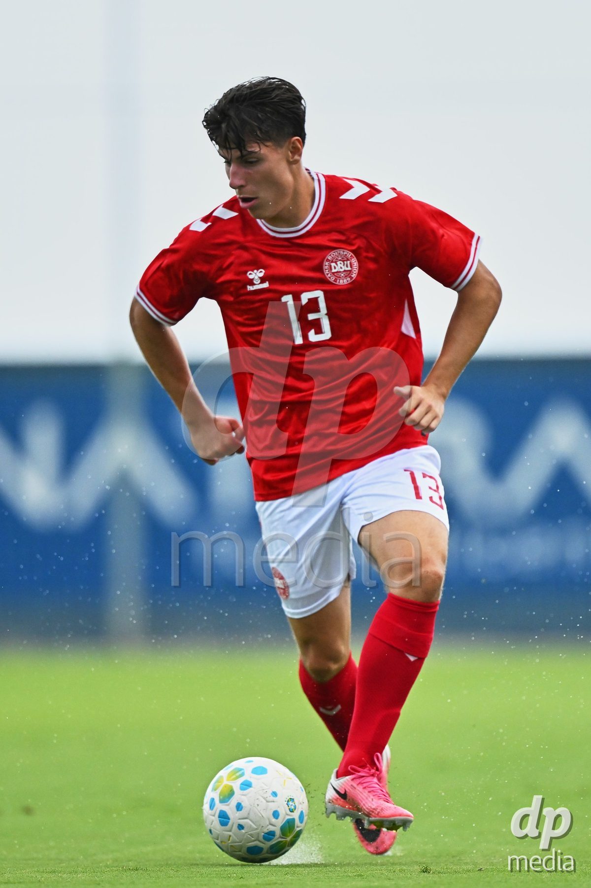 SAN PEDRO DEL PINATAR, SPAIN - SEPTEMBER 28: Magnus Andersen of Denmark during the International Friendly match between Denmark U20 and Brazil U20 at Pinatar Arena on September 28, 2026 in San Pedro del Pinatar, Spain.