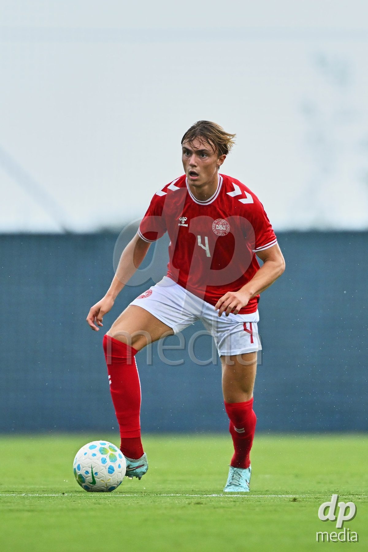 SAN PEDRO DEL PINATAR, SPAIN - SEPTEMBER 28: Noah Markmann of Denmark during the International Friendly match between Denmark U20 and Brazil U20 at Pinatar Arena on September 28, 2026 in San Pedro del Pinatar, Spain.