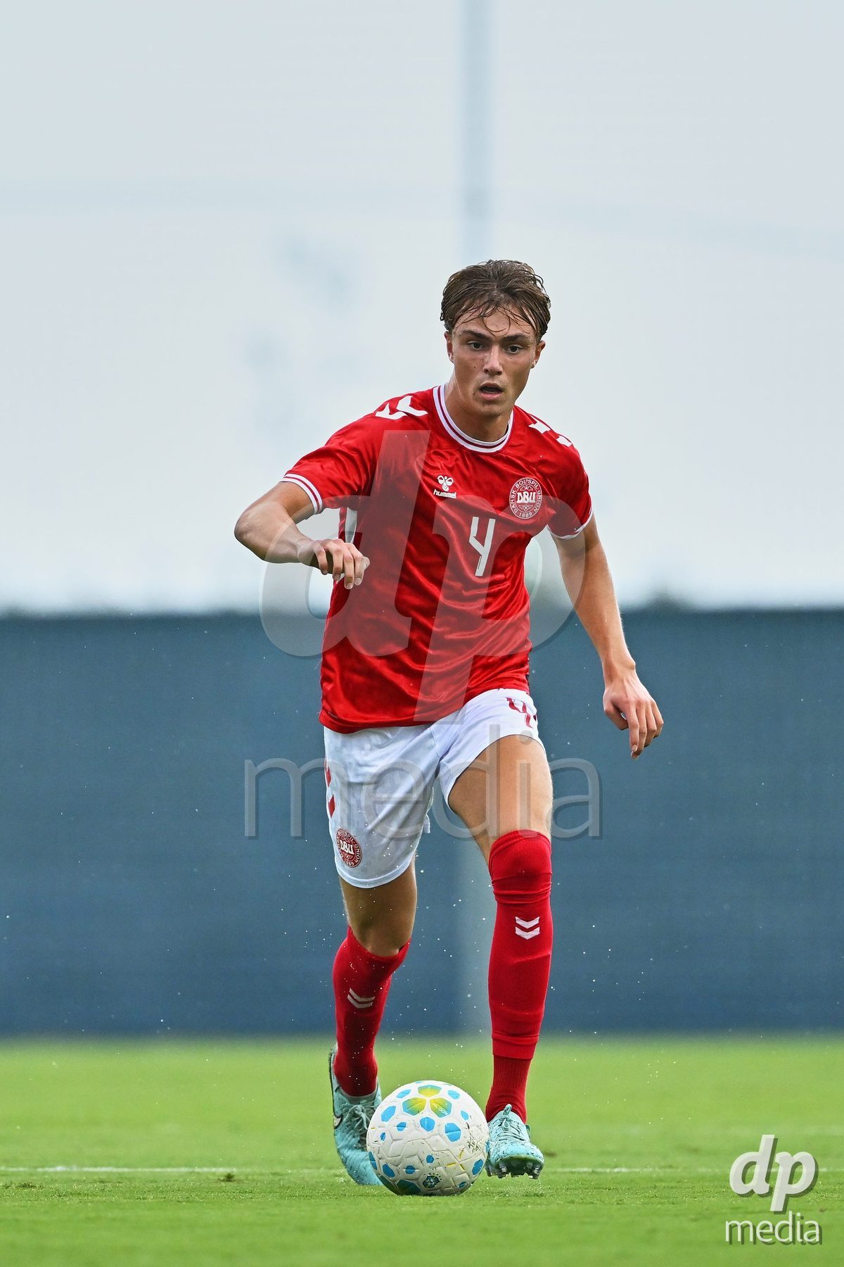 SAN PEDRO DEL PINATAR, SPAIN - SEPTEMBER 28: Noah Markmann of Denmark during the International Friendly match between Denmark U20 and Brazil U20 at Pinatar Arena on September 28, 2026 in San Pedro del Pinatar, Spain.
