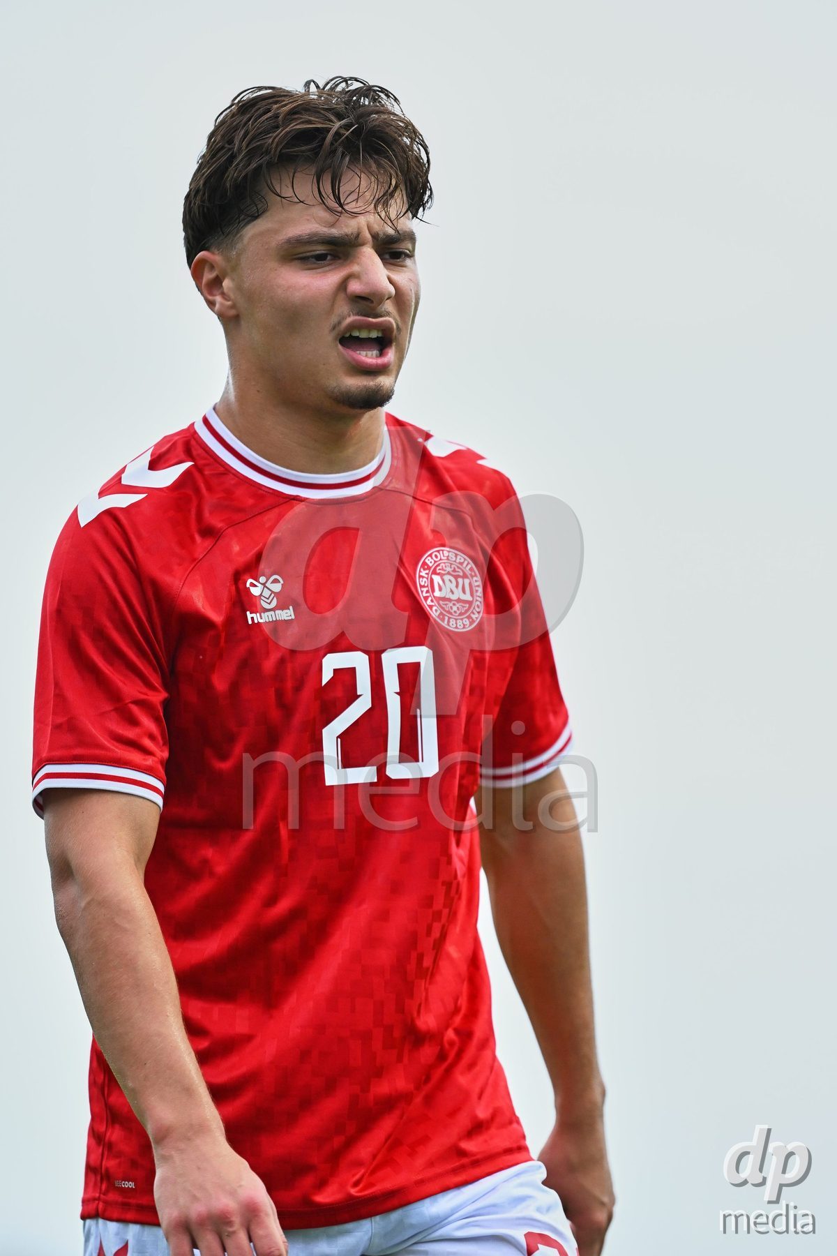 SAN PEDRO DEL PINATAR, SPAIN - SEPTEMBER 28: Olti Hyseni of Denmark during the International Friendly match between Denmark U20 and Brazil U20 at Pinatar Arena on September 28, 2026 in San Pedro del Pinatar, Spain.