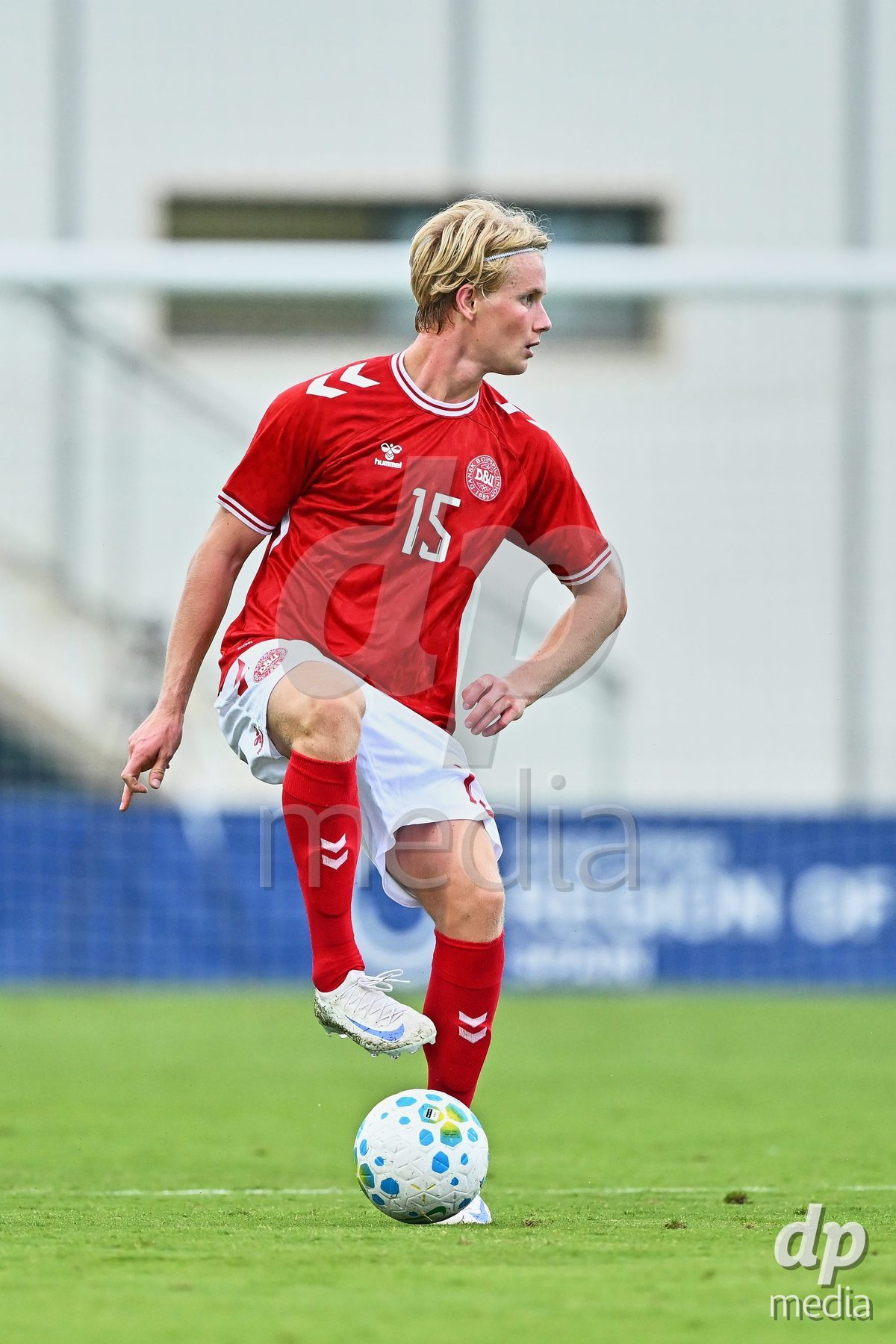 SAN PEDRO DEL PINATAR, SPAIN - SEPTEMBER 28: Marcus Walker of Denmark during the International Friendly match between Denmark U20 and Brazil U20 at Pinatar Arena on September 28, 2026 in San Pedro del Pinatar, Spain.