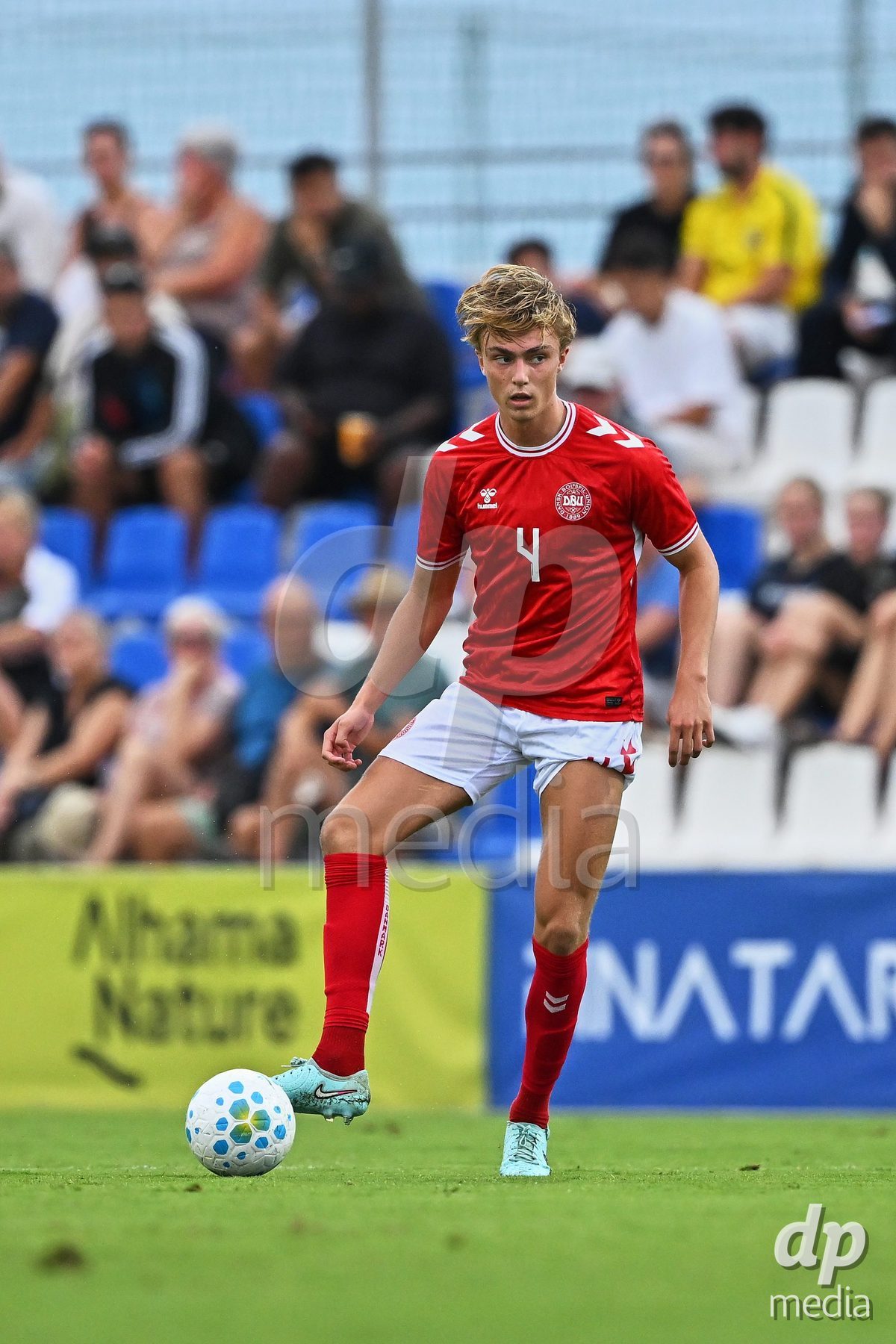 SAN PEDRO DEL PINATAR, SPAIN - SEPTEMBER 28: Noah Markmann of Denmark during the International Friendly match between Denmark U20 and Brazil U20 at Pinatar Arena on September 28, 2026 in San Pedro del Pinatar, Spain.