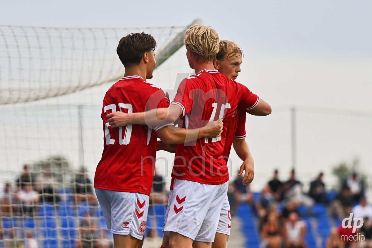 SAN PEDRO DEL PINATAR, SPAIN - SEPTEMBER 28: Olti Hyseni of Denmark during the International Friendly match between Denmark U20 and Brazil U20 at Pinatar Arena on September 28, 2026 in San Pedro del Pinatar, Spain.