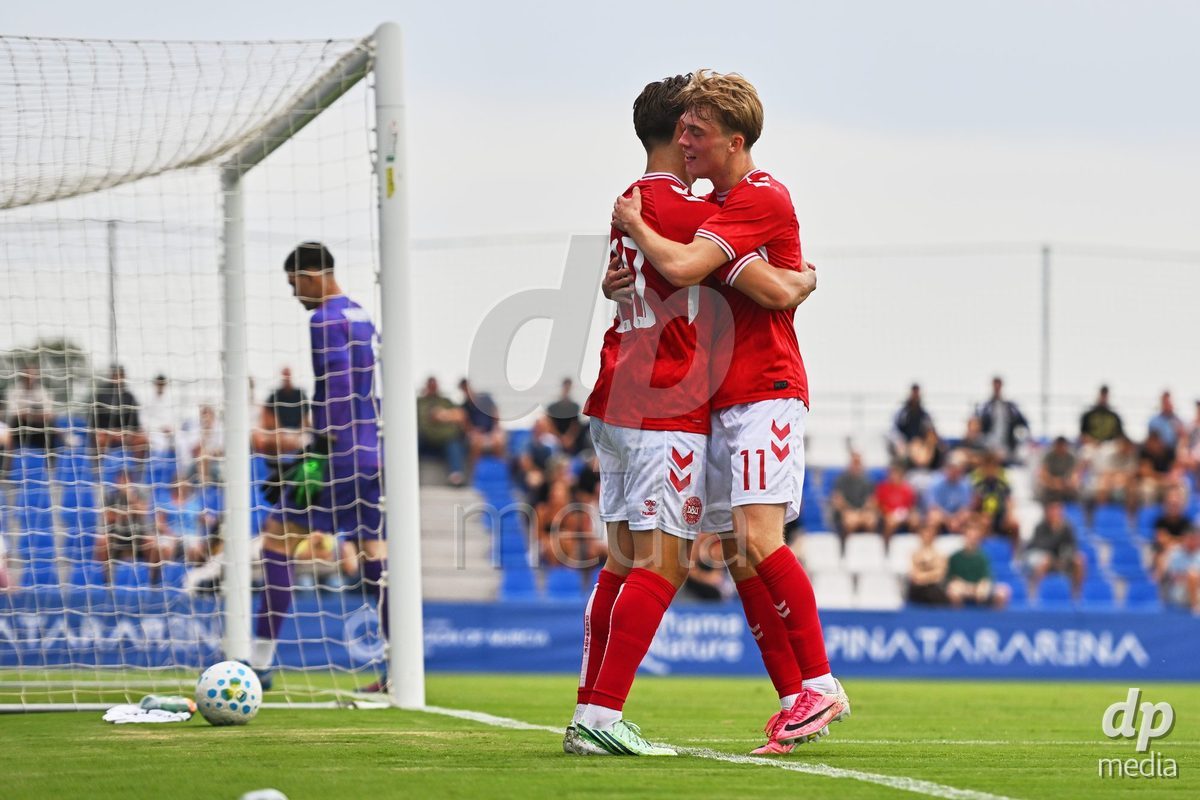 SAN PEDRO DEL PINATAR, SPAIN - SEPTEMBER 28: Olti Hyseni of Denmark during the International Friendly match between Denmark U20 and Brazil U20 at Pinatar Arena on September 28, 2026 in San Pedro del Pinatar, Spain.