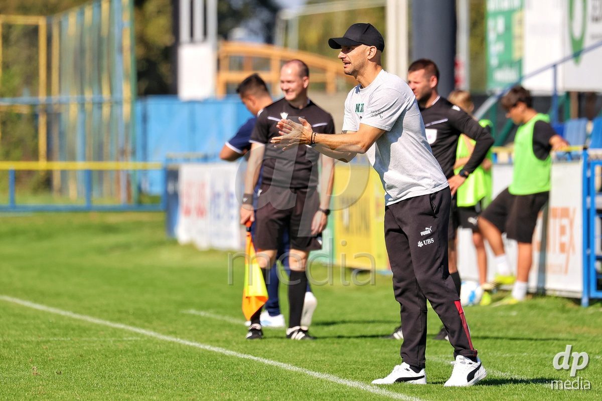 DUNAJSKA LUZNA, SLOVAKIA - SEPTEMBER 28: Luigi Pisinol during the friendly international football match between Kazakhstan U19 and Switzerland U19 on September 28, 2026 in Dunajska Luzna, Slovakia.