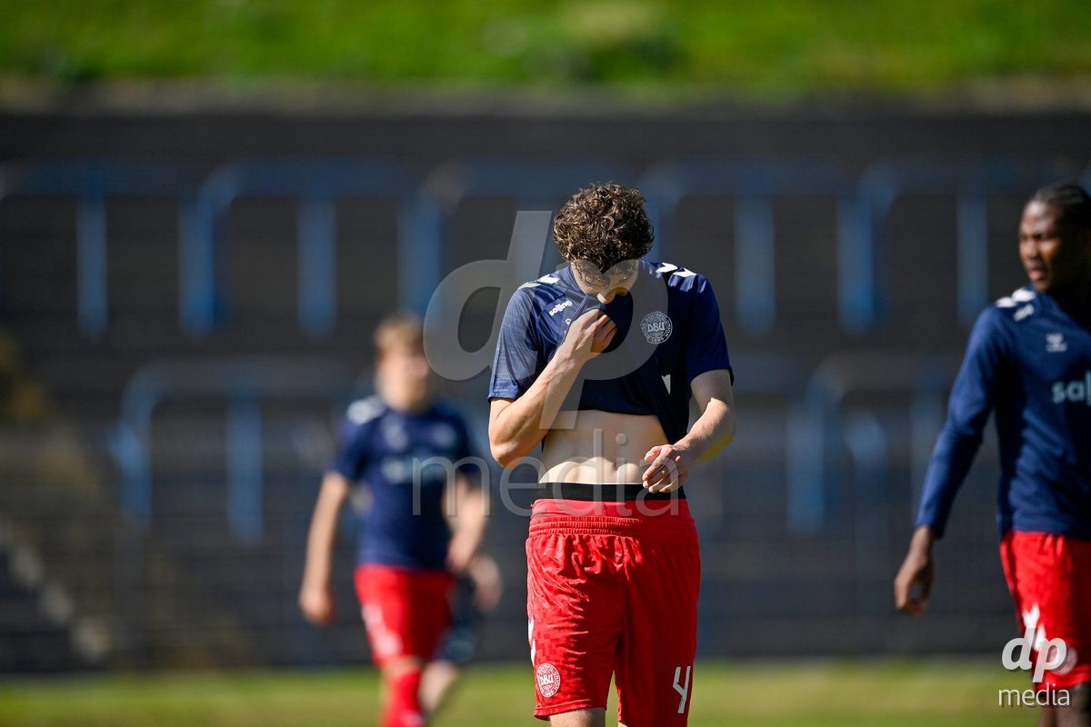 SAMOBOR, CROATIA - SEPTEMBER 29: Raphael Canut Pedersen of Denmark during warm up prior to the International Friendly match between Denmark U18 and Italy U18 on September 29, 2026 in Samobor, Croatia. Photo: Igor Soban/Pixsell / DP Media